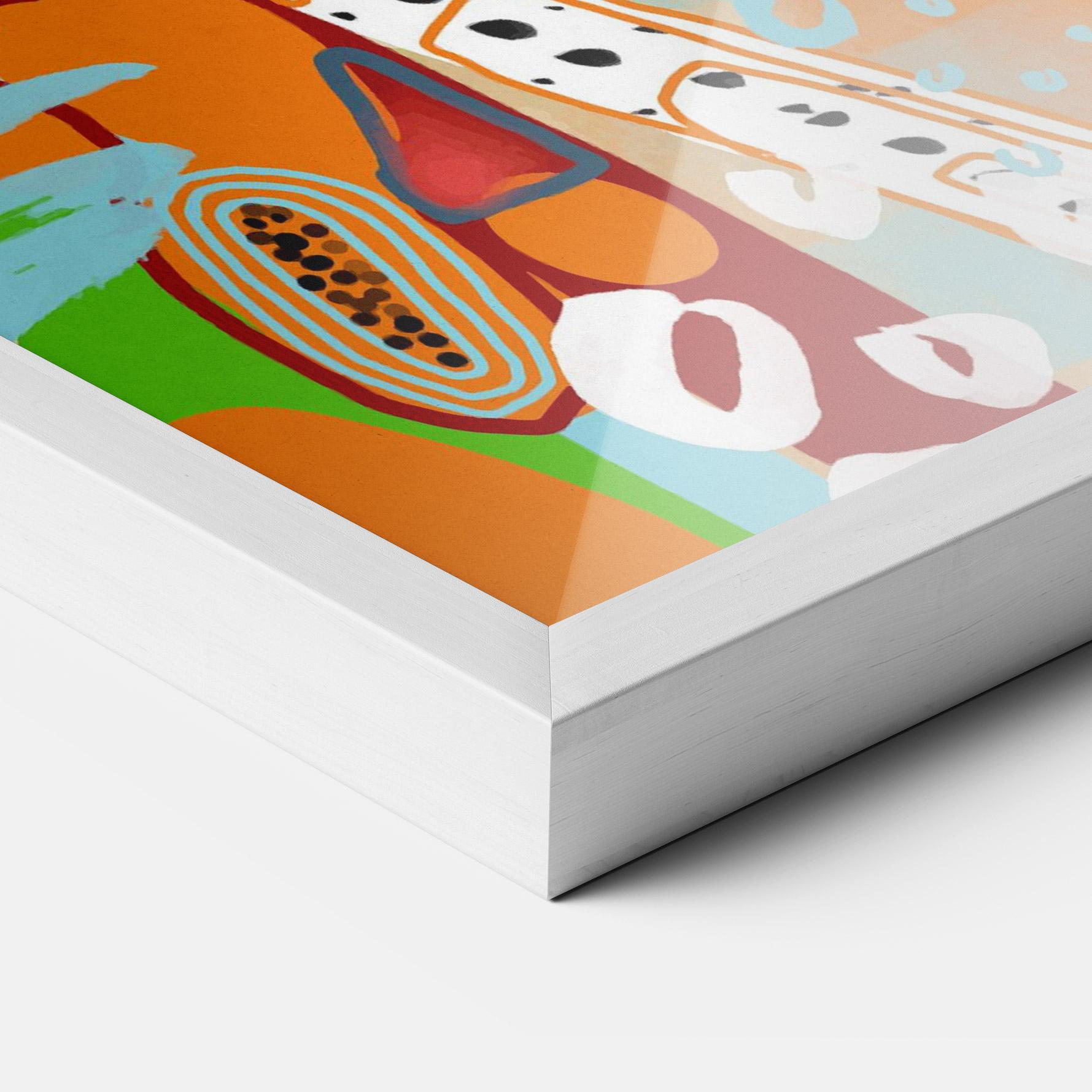 Gerahmte Poster Abstract Art Woman mockup 3