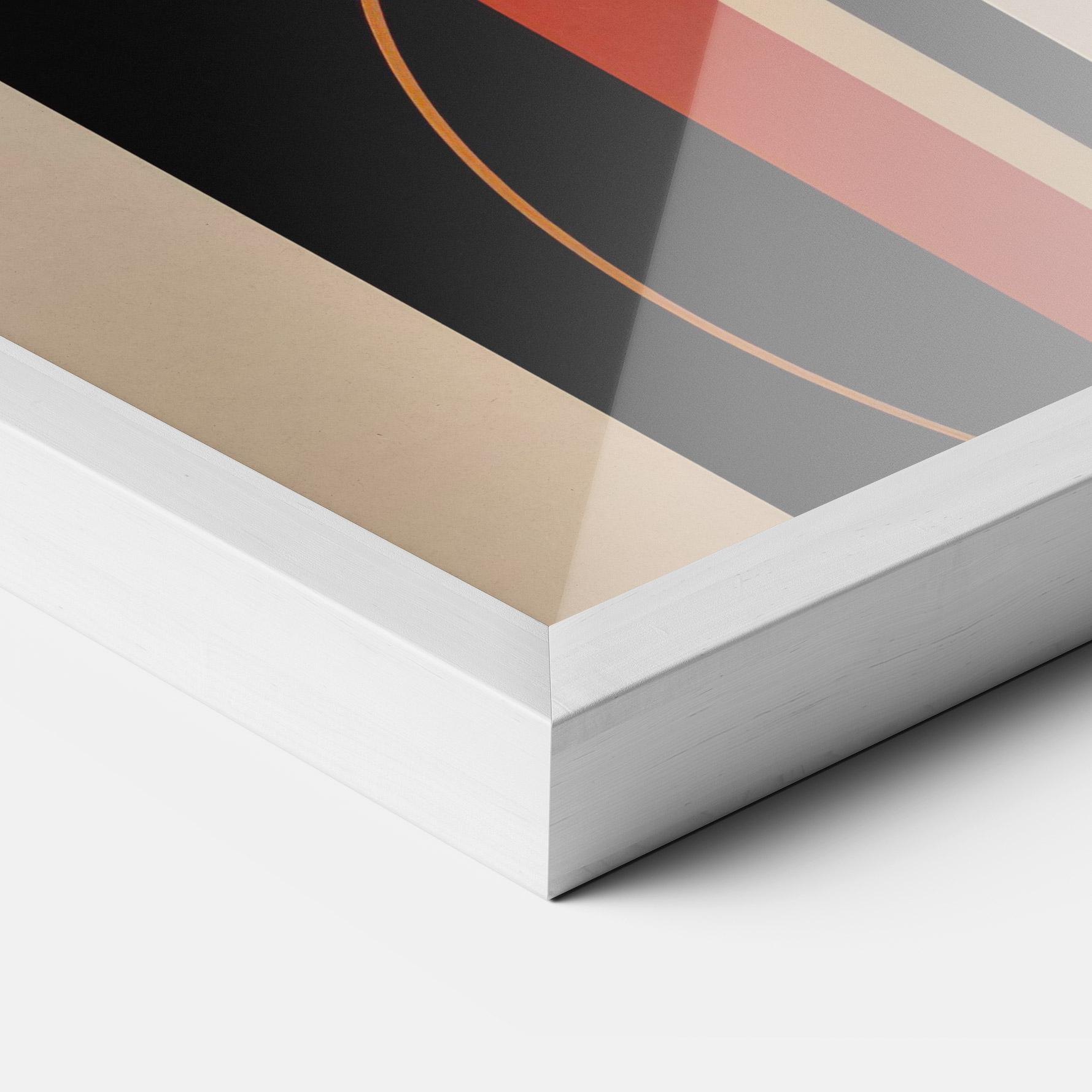 Gerahmte Poster Abstract Couple Kissing mockup 3