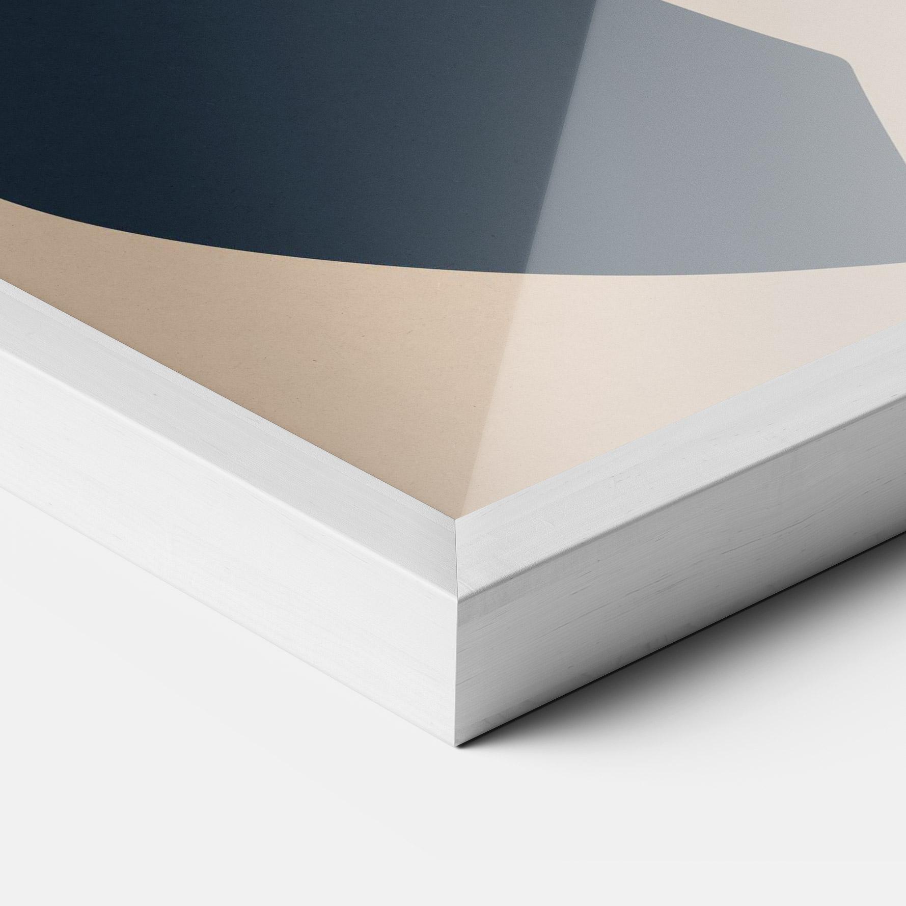 Gerahmte Poster Cream Blue Woman mockup 3