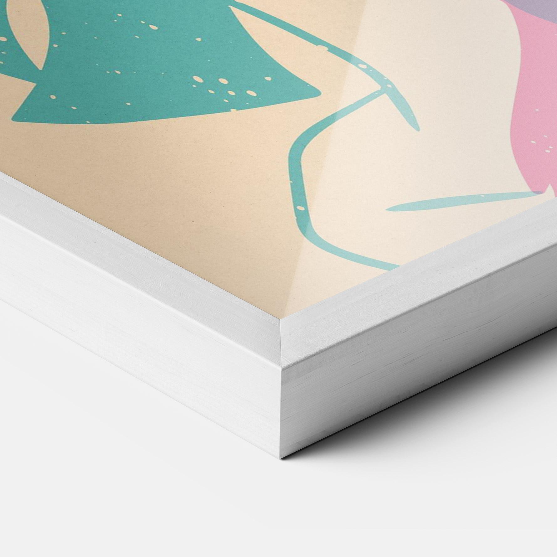 Gerahmte Poster Girl Rabbit mockup 3