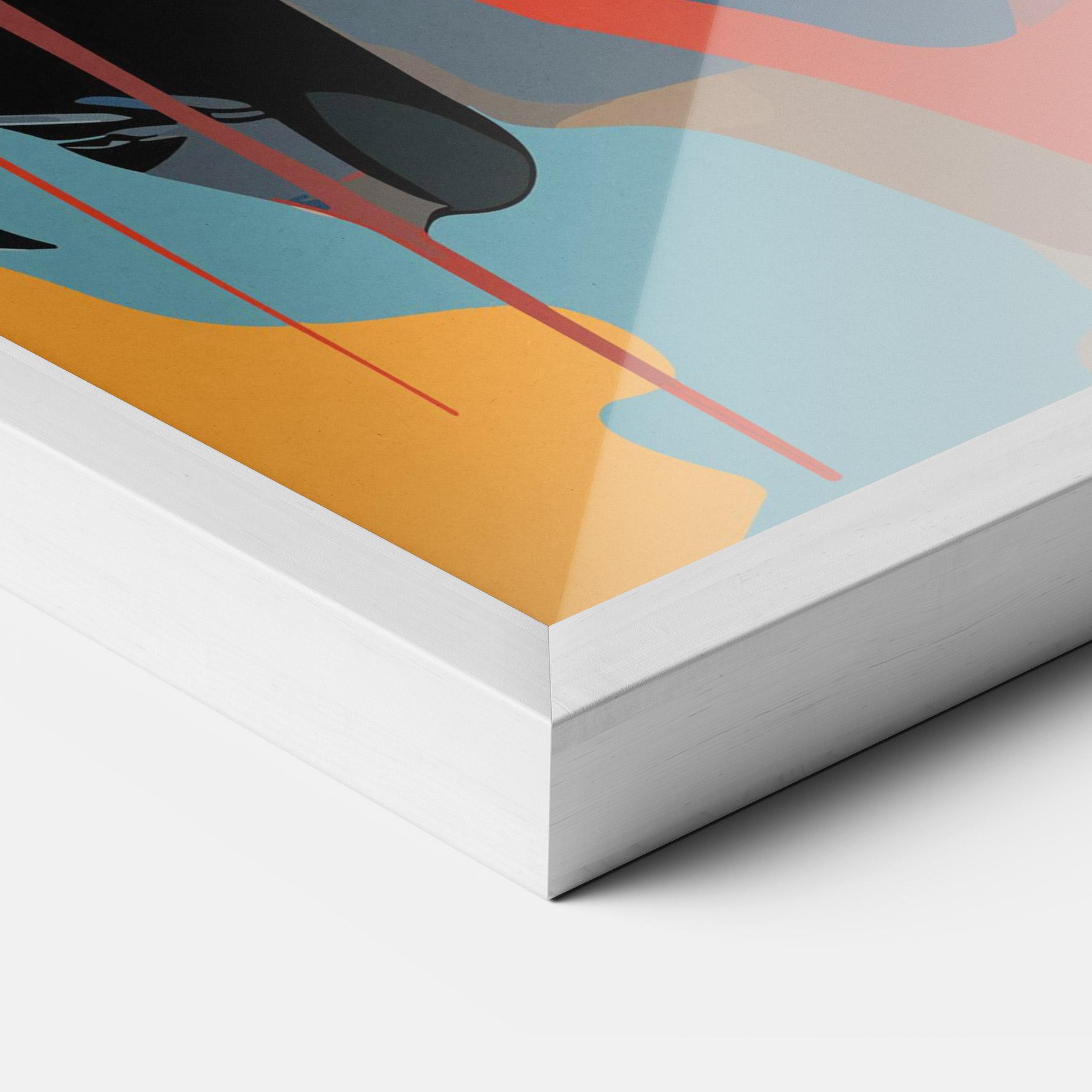 Gerahmte Poster Juicy Abstract Lips mockup 3