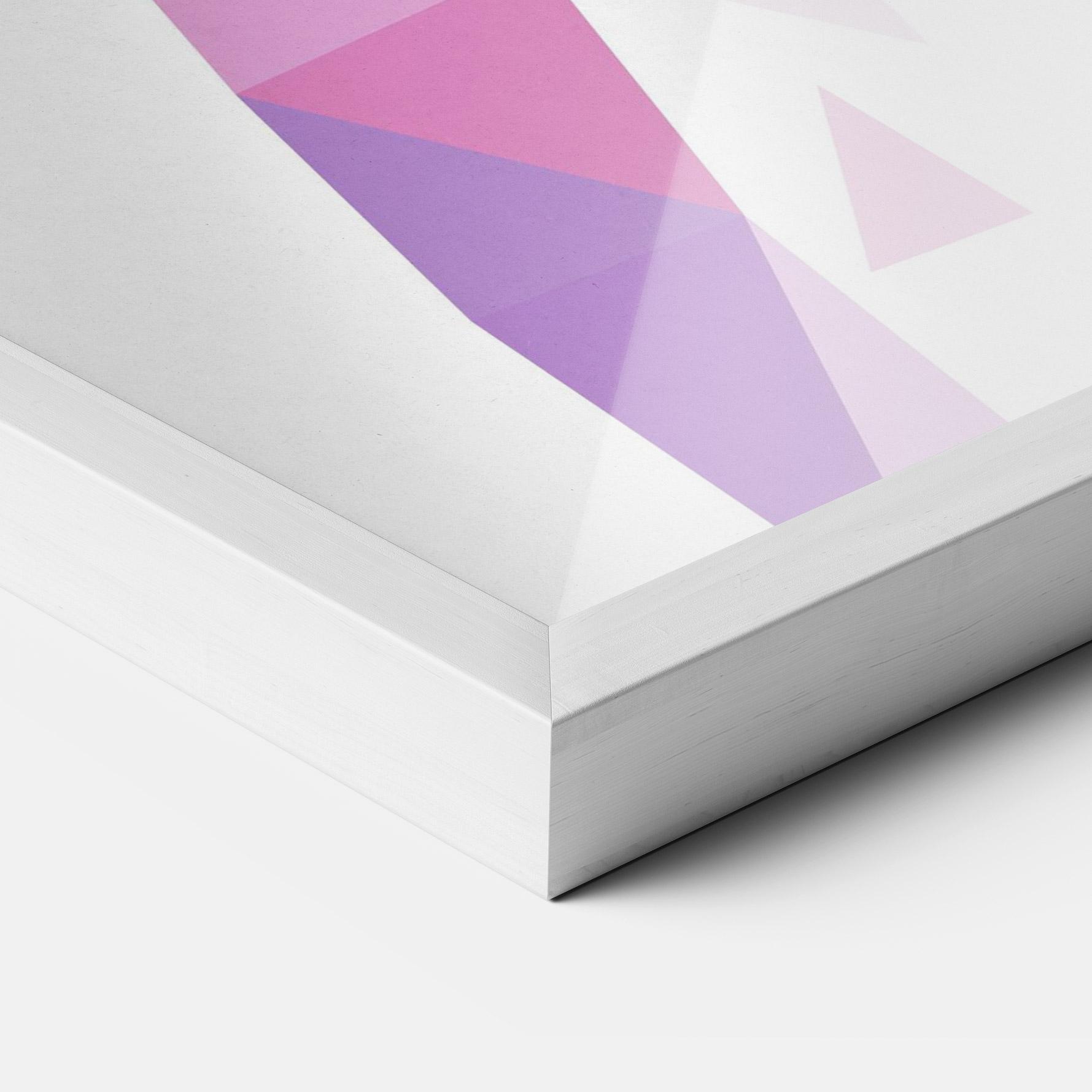 Gerahmte Poster Purple Poly Girl mockup 3