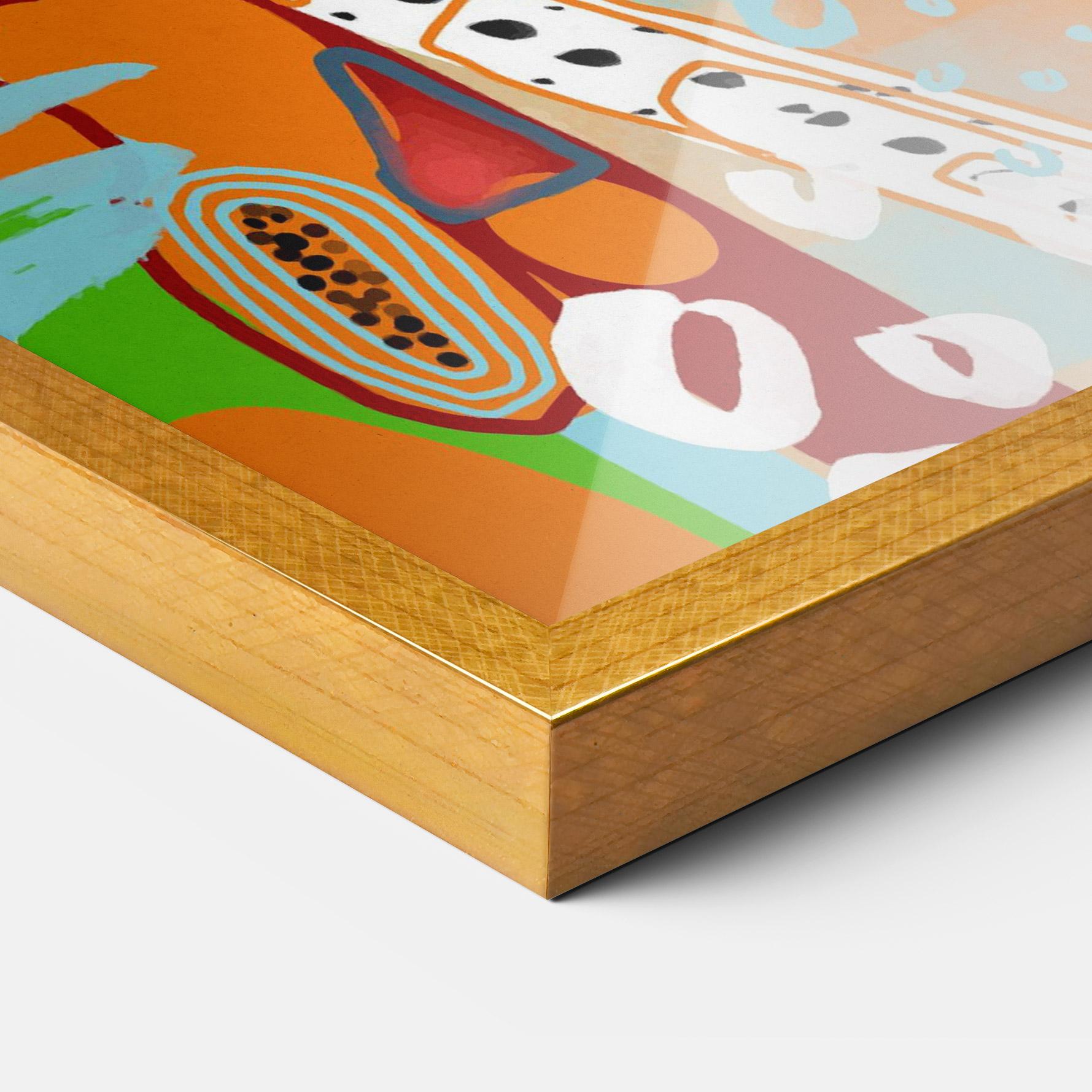 Gerahmte Poster Abstract Art Woman mockup 3