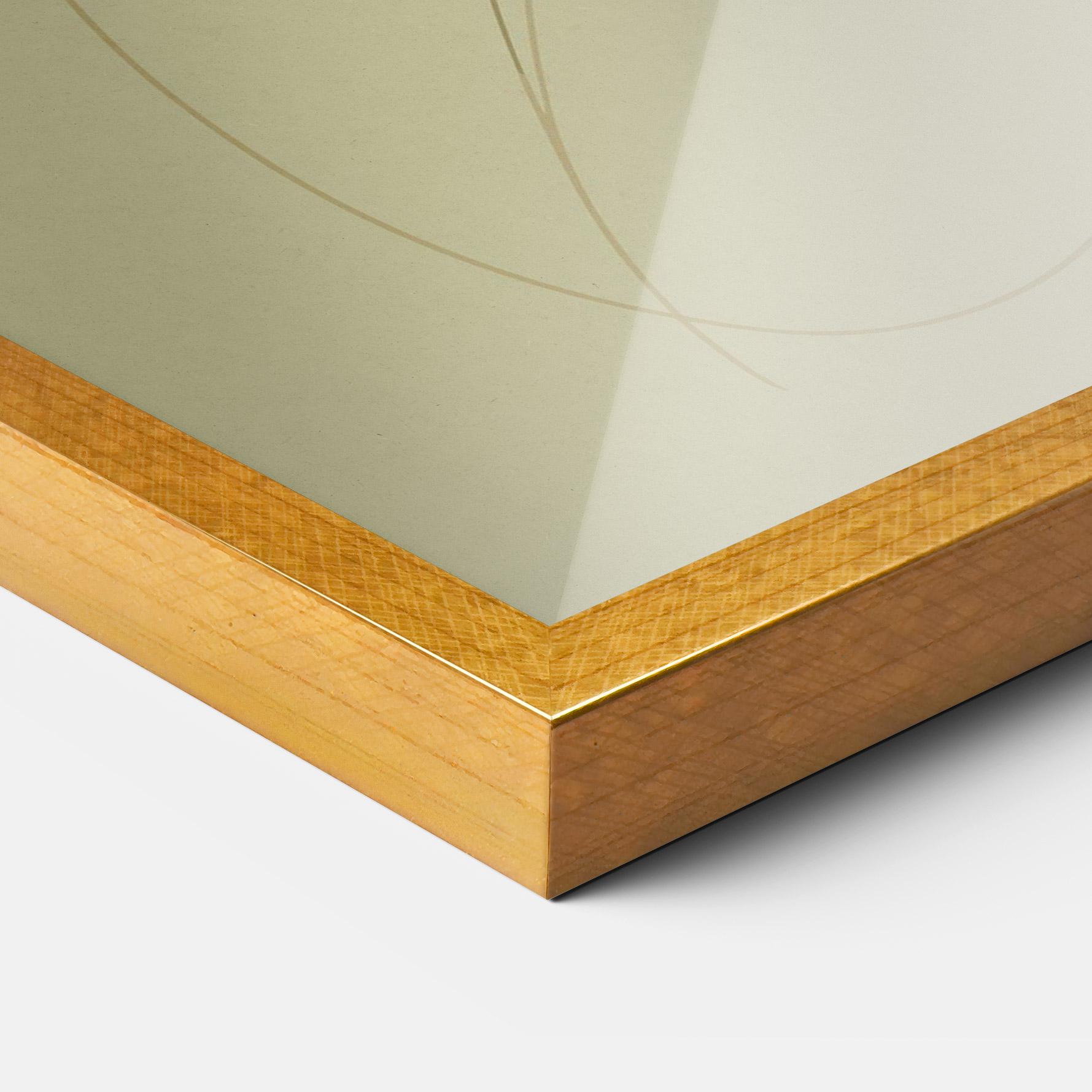 Gerahmte Poster Cream Woman Head mockup 3