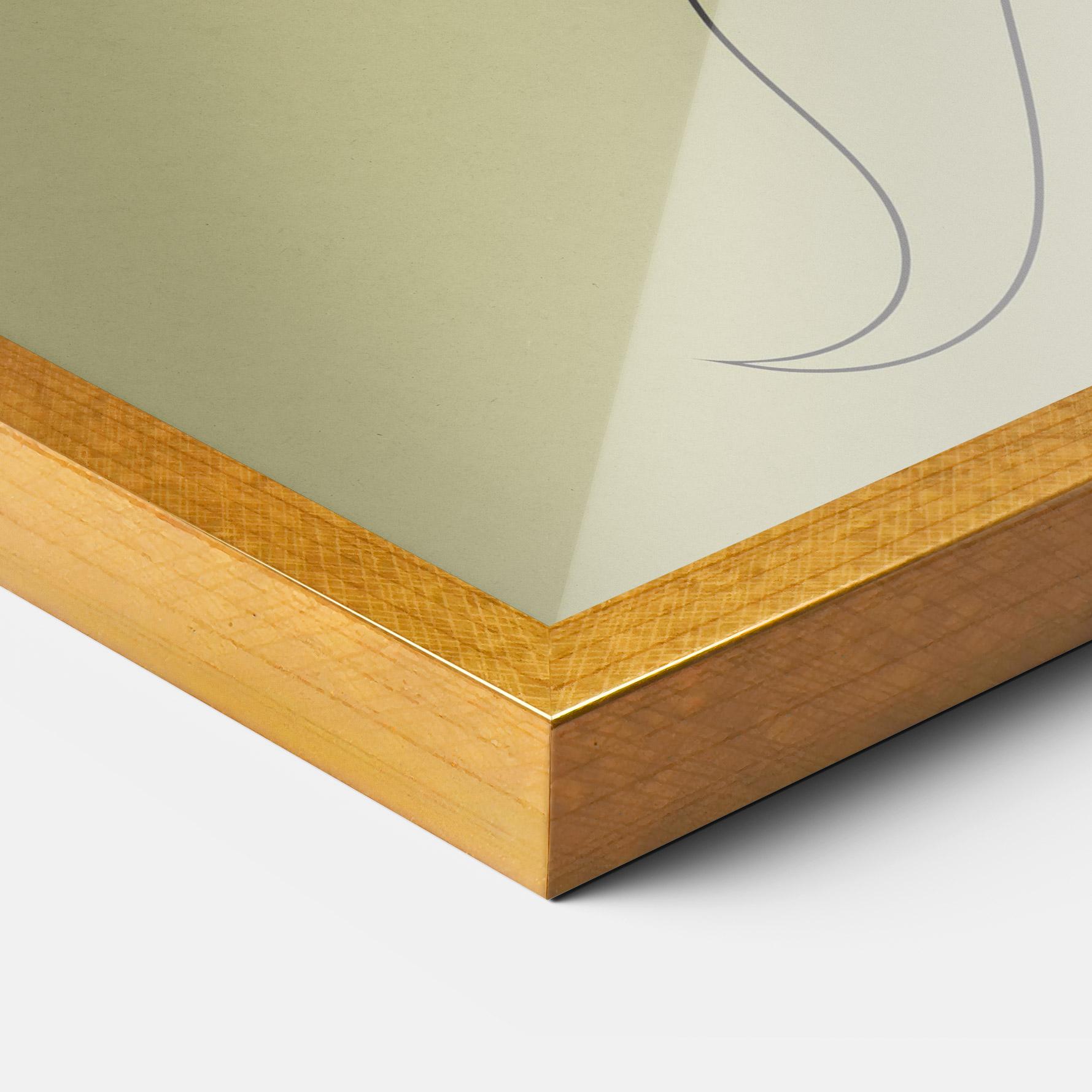 Gerahmte Poster Cream Womans Face mockup 3