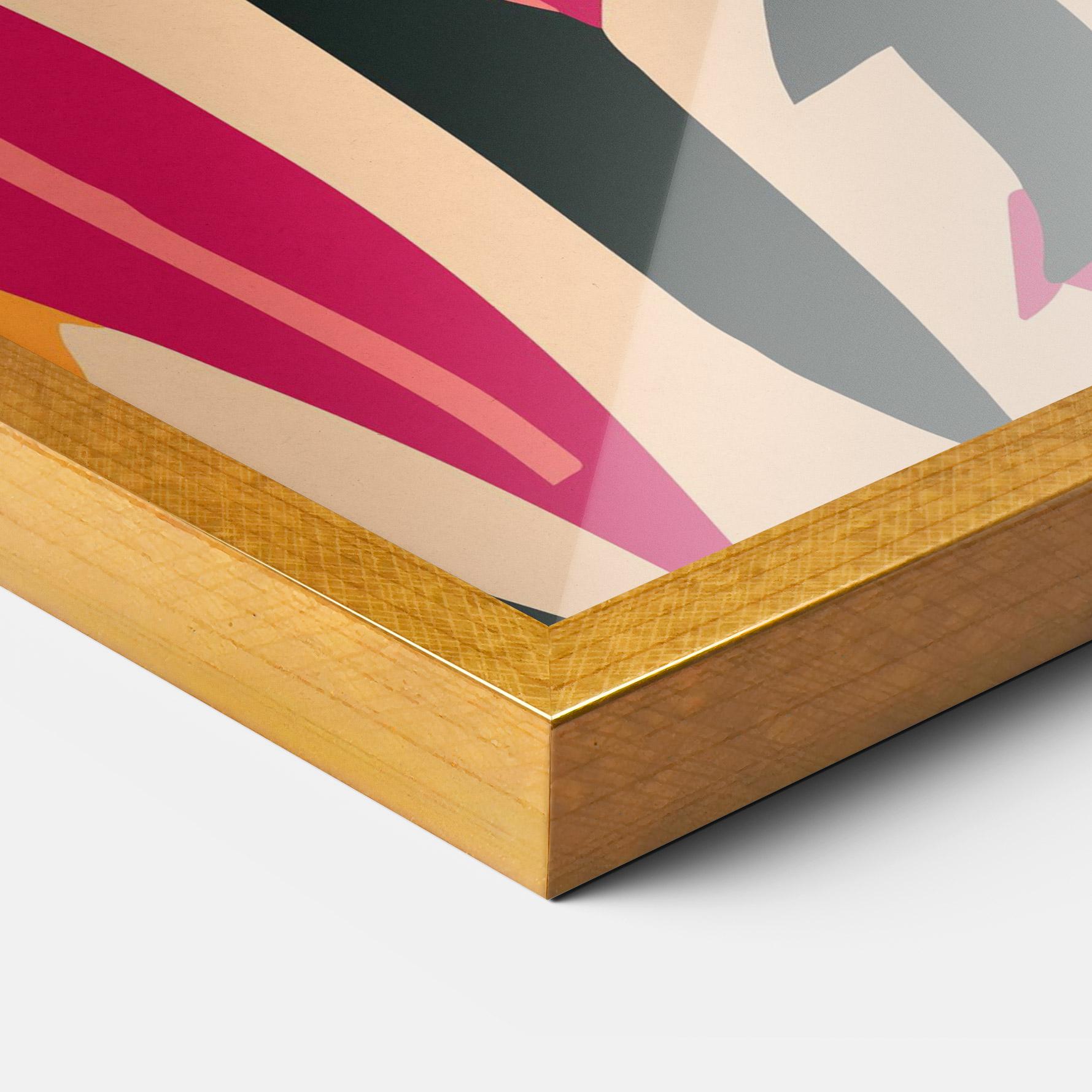 Gerahmte Poster Crowd Face mockup 3