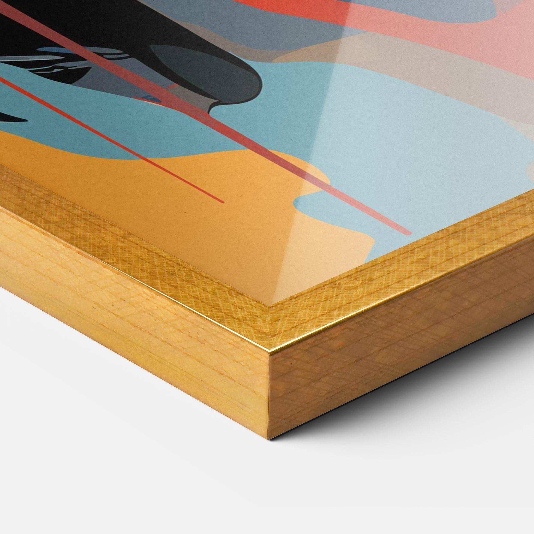 Gerahmte Poster Juicy Abstract Lips mockup 3