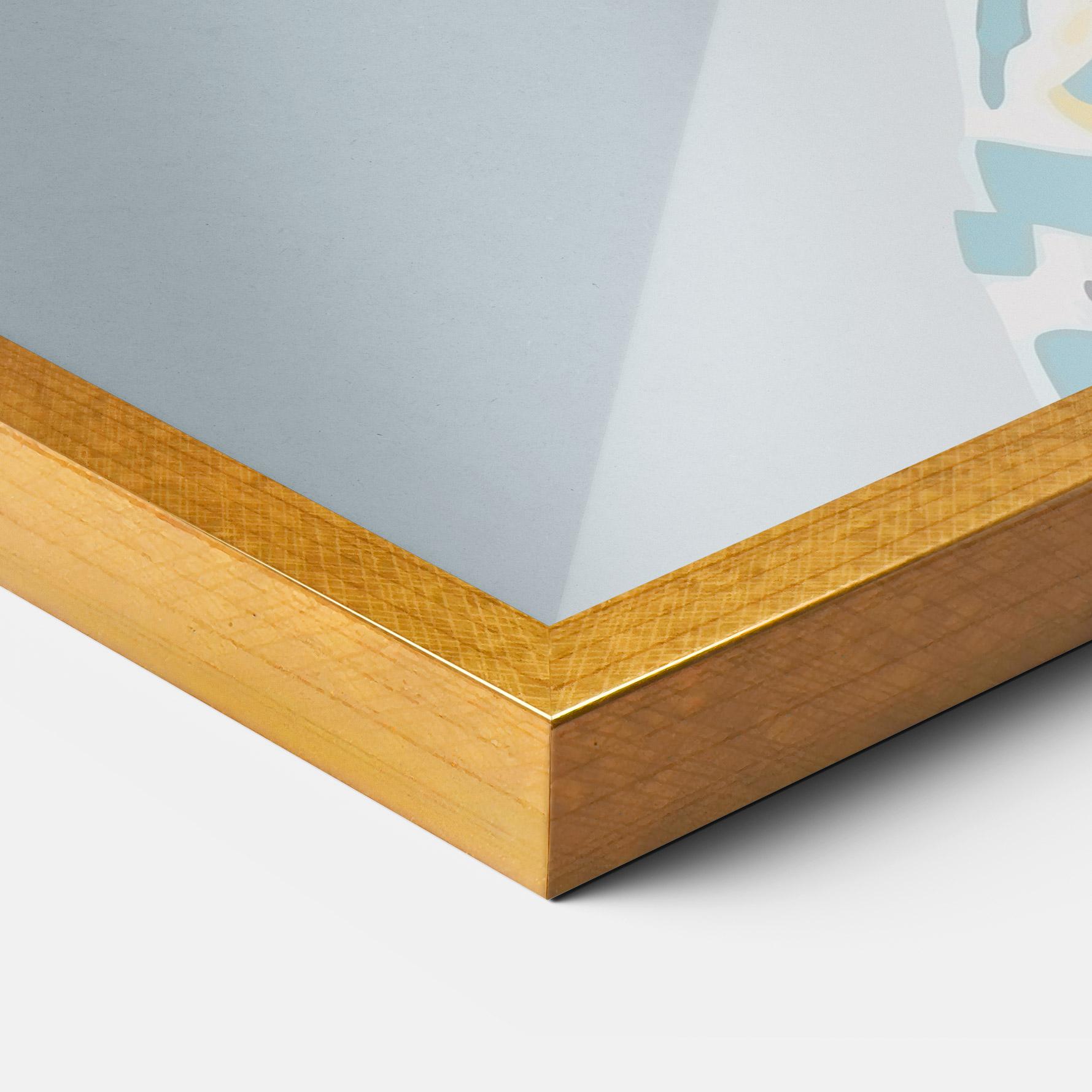 Gerahmte Poster Long Face Woman mockup 3