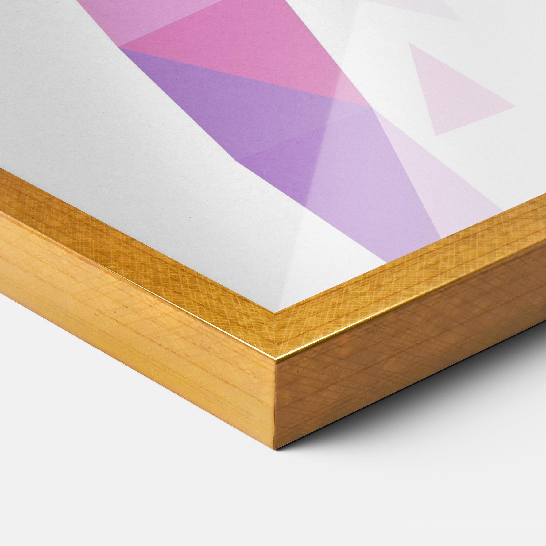 Gerahmte Poster Purple Poly Girl mockup 3