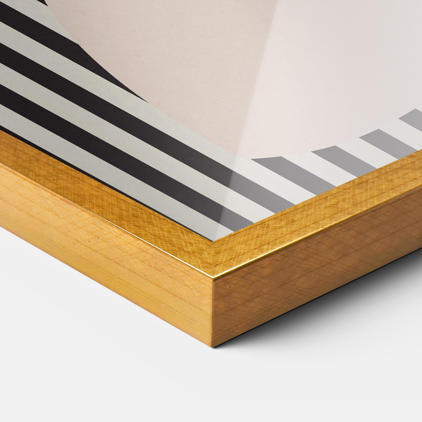 Gerahmte Poster Woman Orange Lips mockup 3