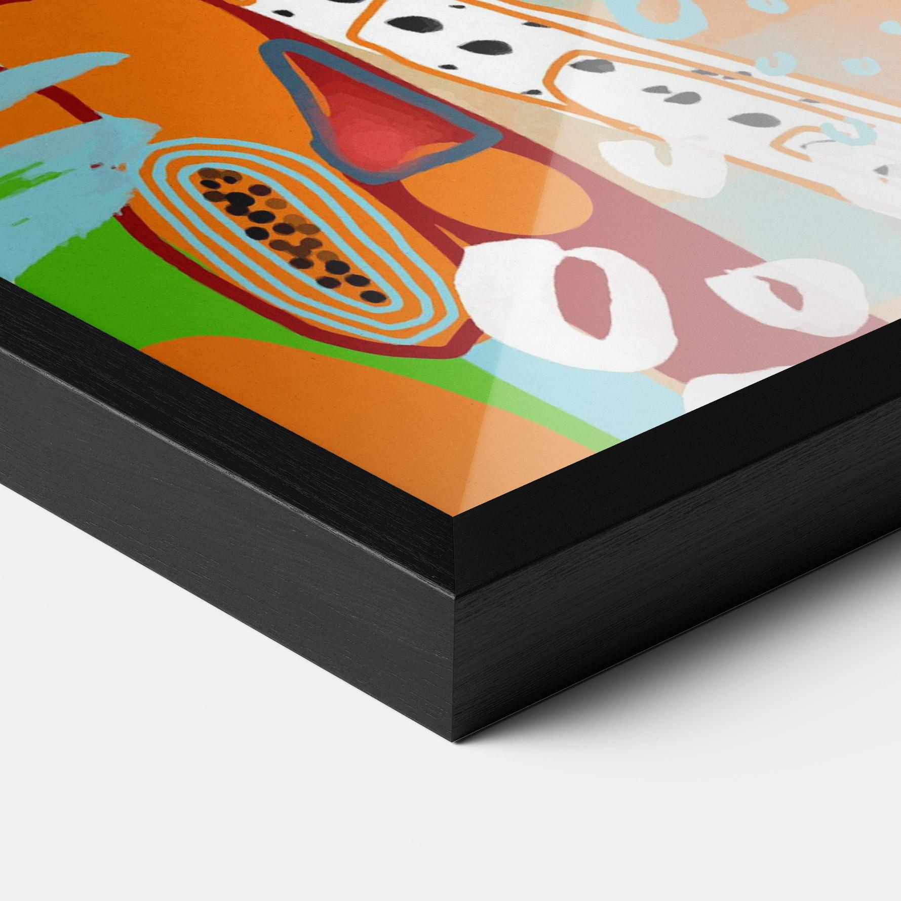 Gerahmte Poster Abstract Art Woman mockup 3