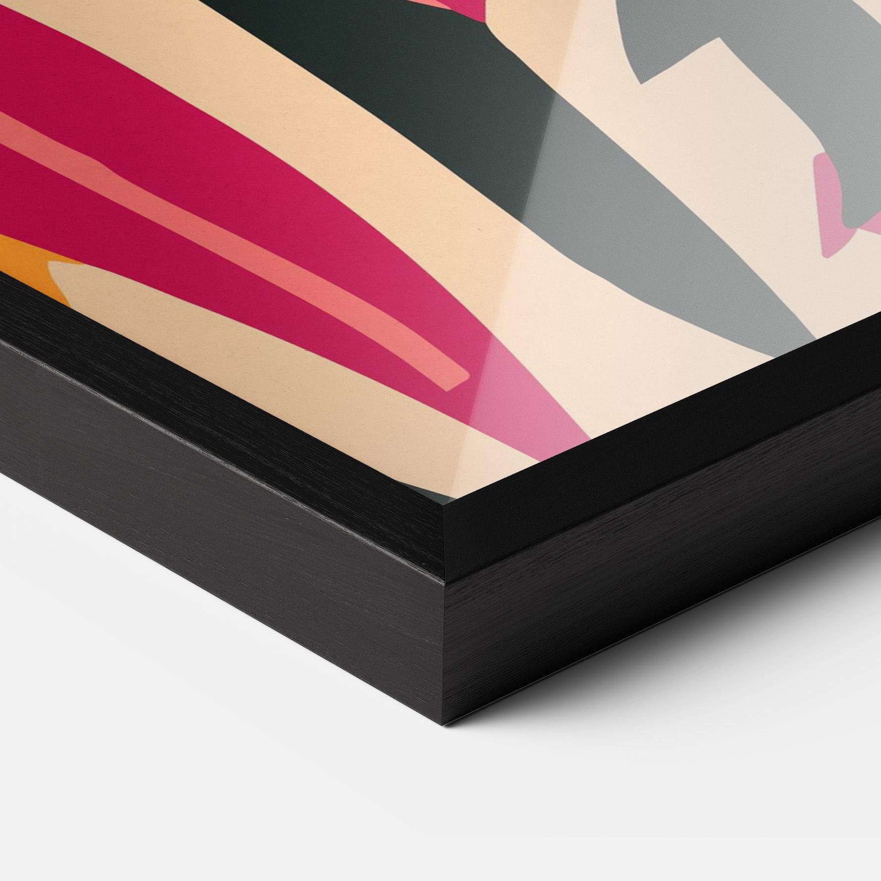 Gerahmte Poster Crowd Face mockup 3