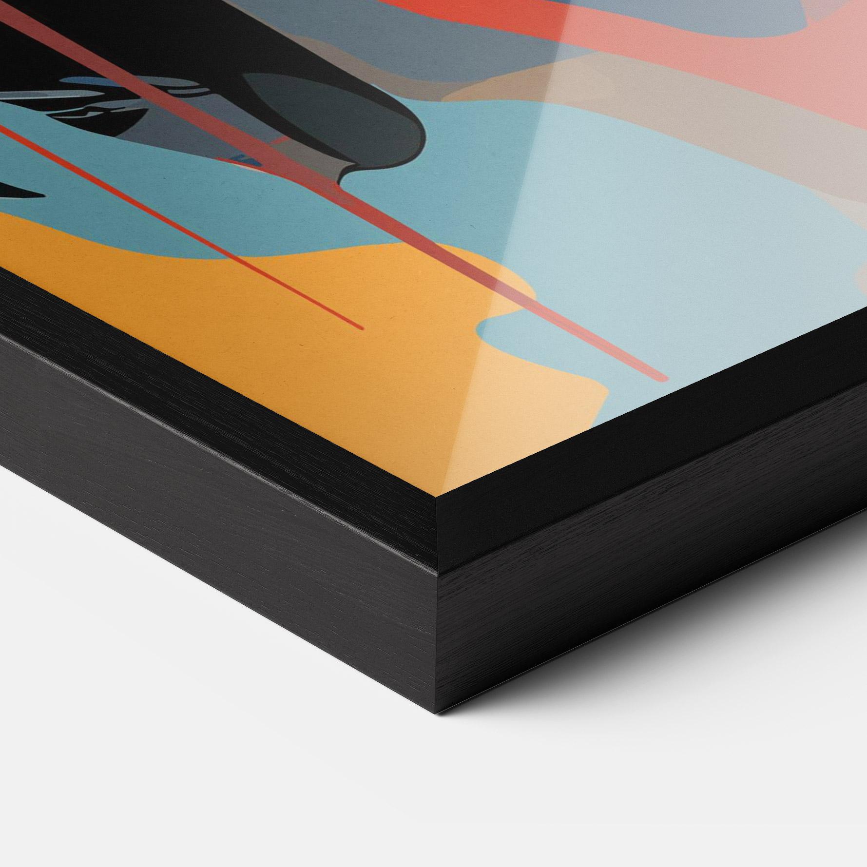 Gerahmte Poster Juicy Abstract Lips mockup 3