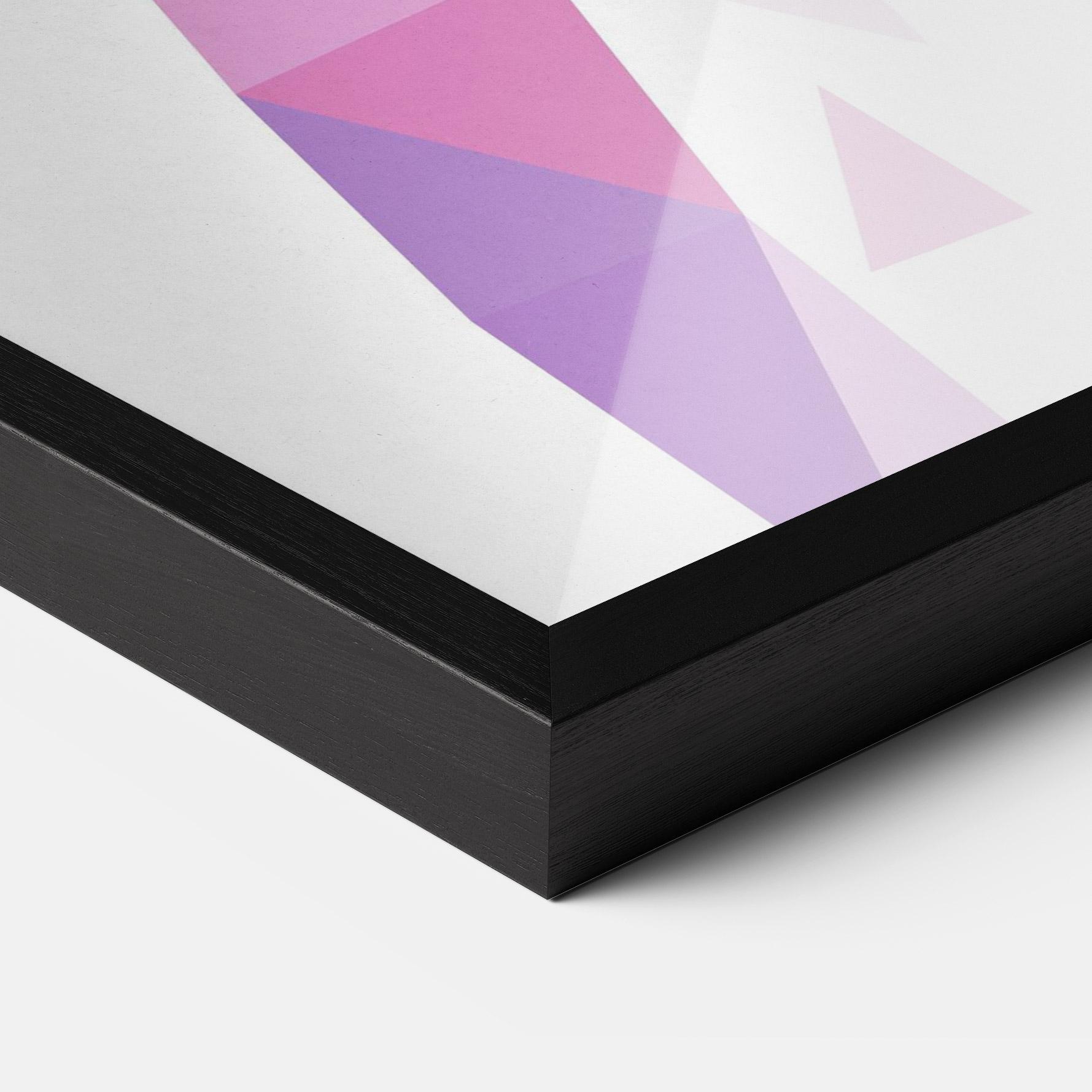 Gerahmte Poster Purple Poly Girl mockup 3