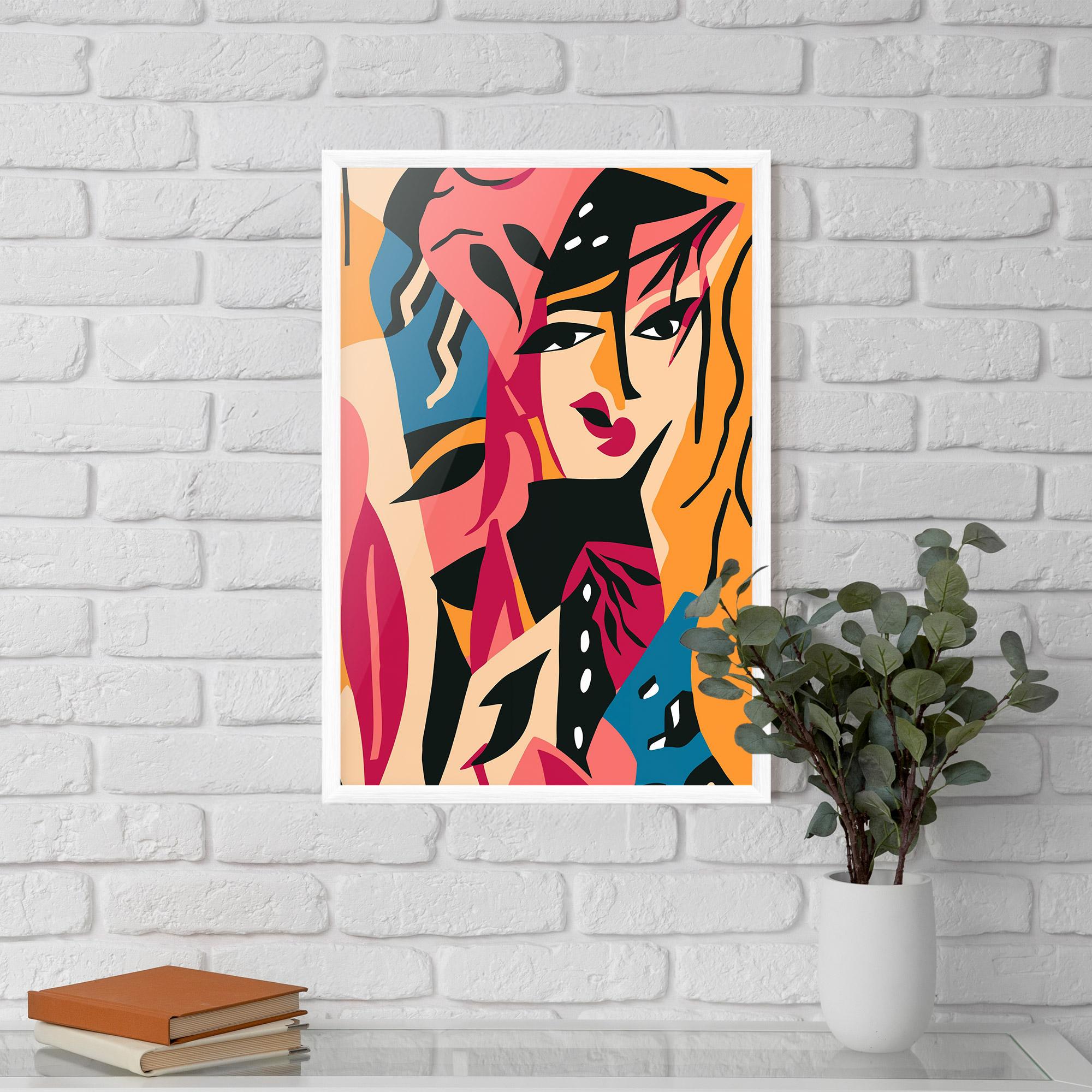 Gerahmte Poster Crowd Face mockup 5