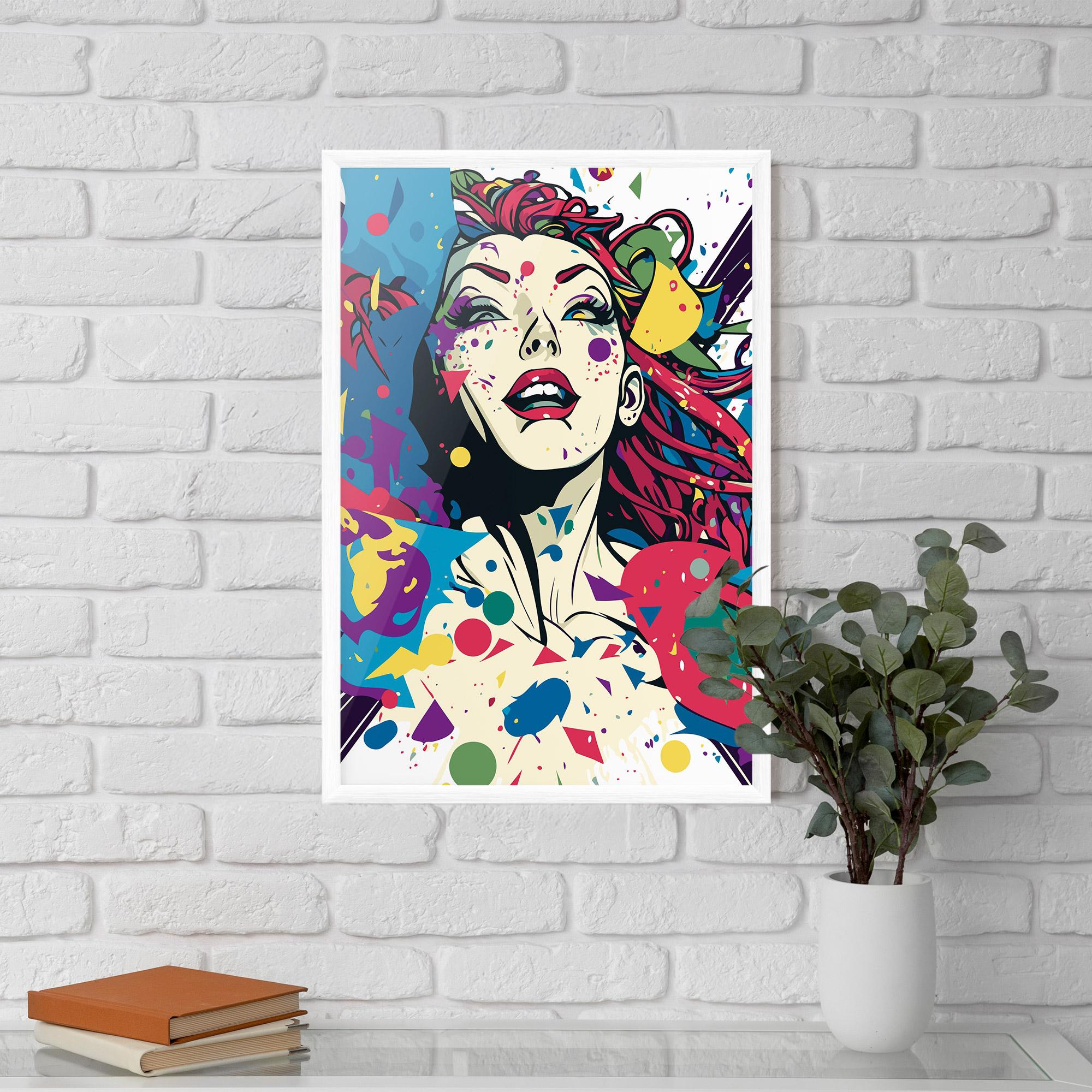 Gerahmte Poster Fictional Woman mockup 5