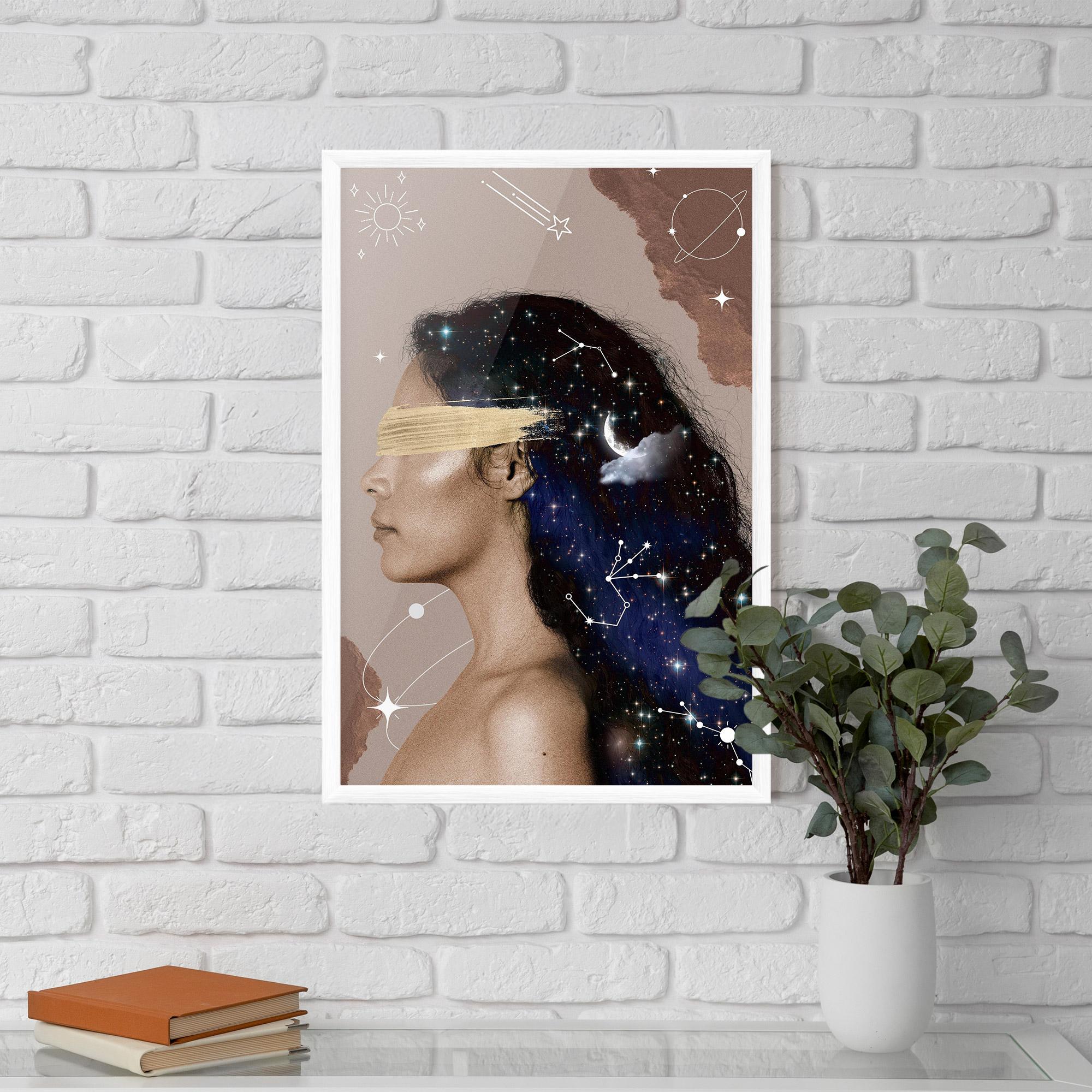 Gerahmte Poster Galaxy Hair mockup 5