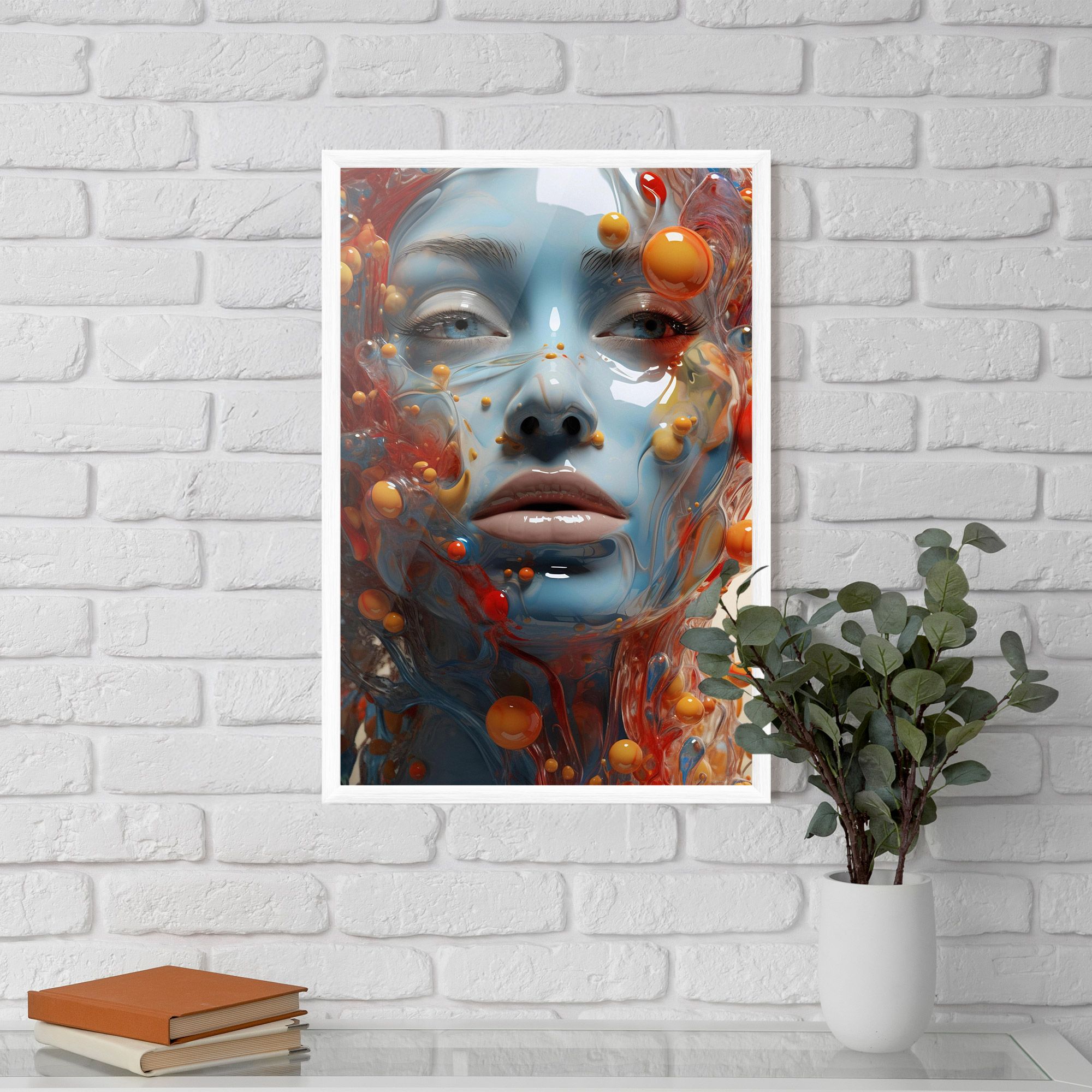 Pretty Blue Face mockup 5