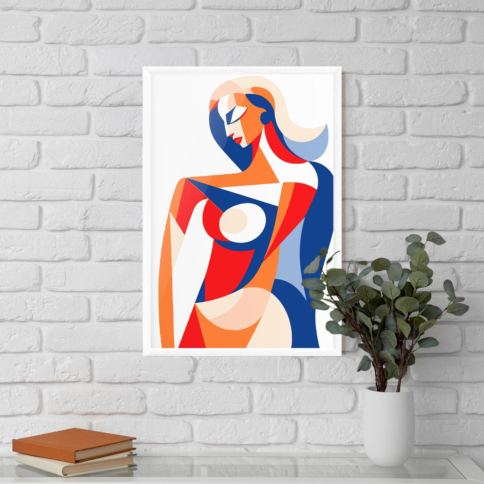 Gerahmte Poster White Hair Woman mockup 5