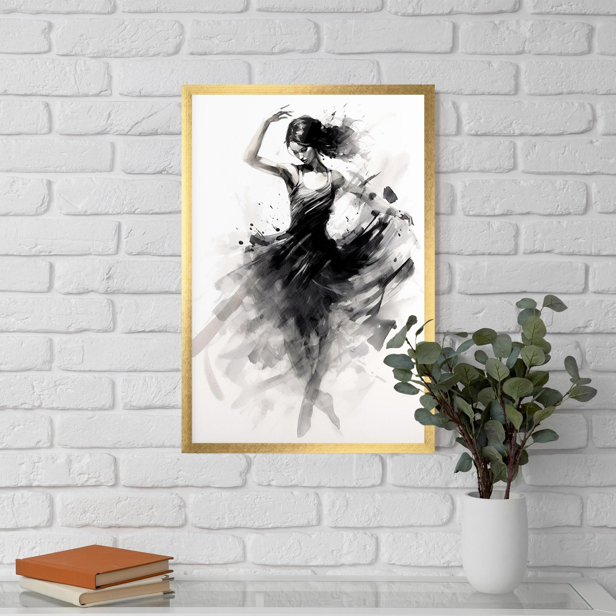 Gerahmte Poster Dancing Woman mockup 5