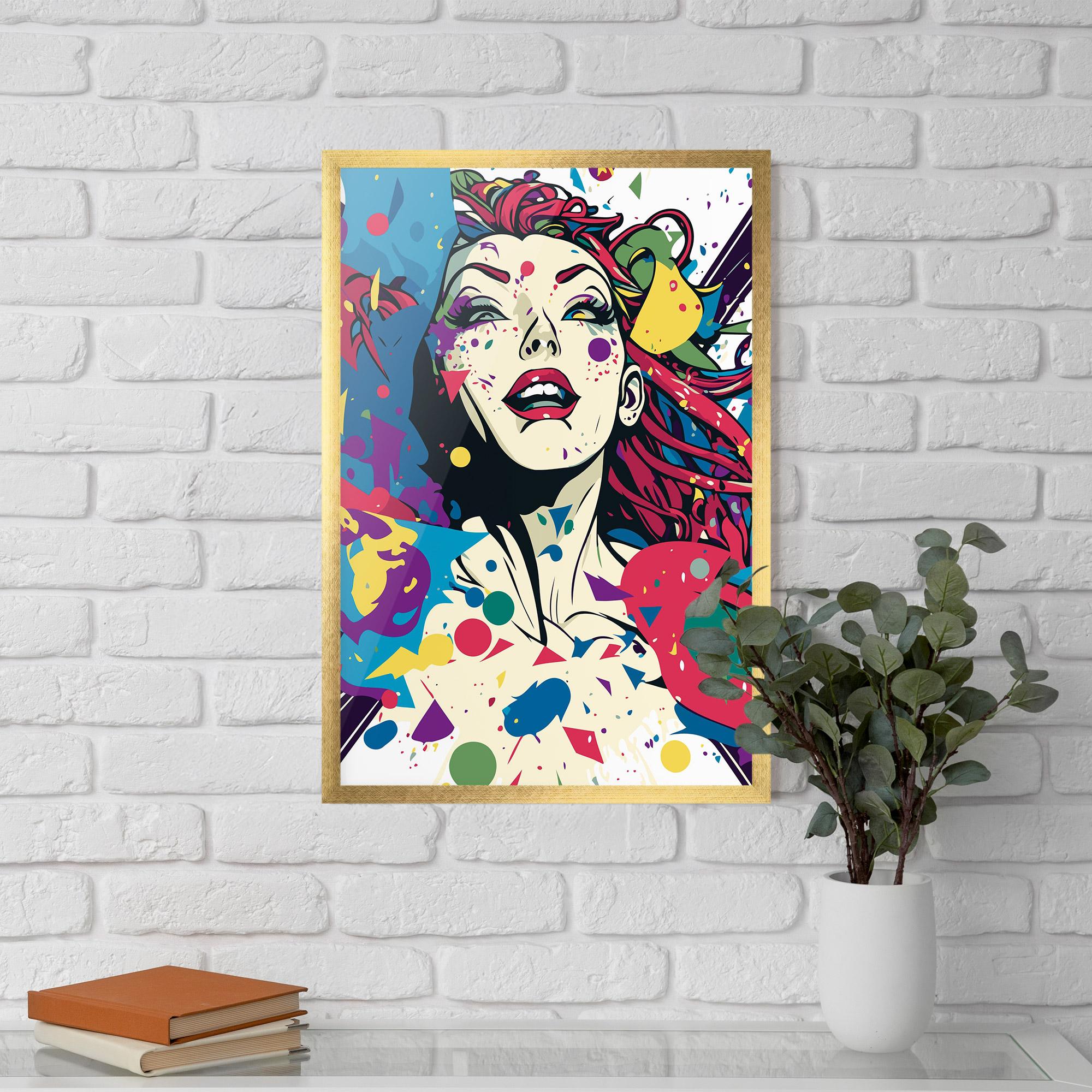 Gerahmte Poster Fictional Woman mockup 5