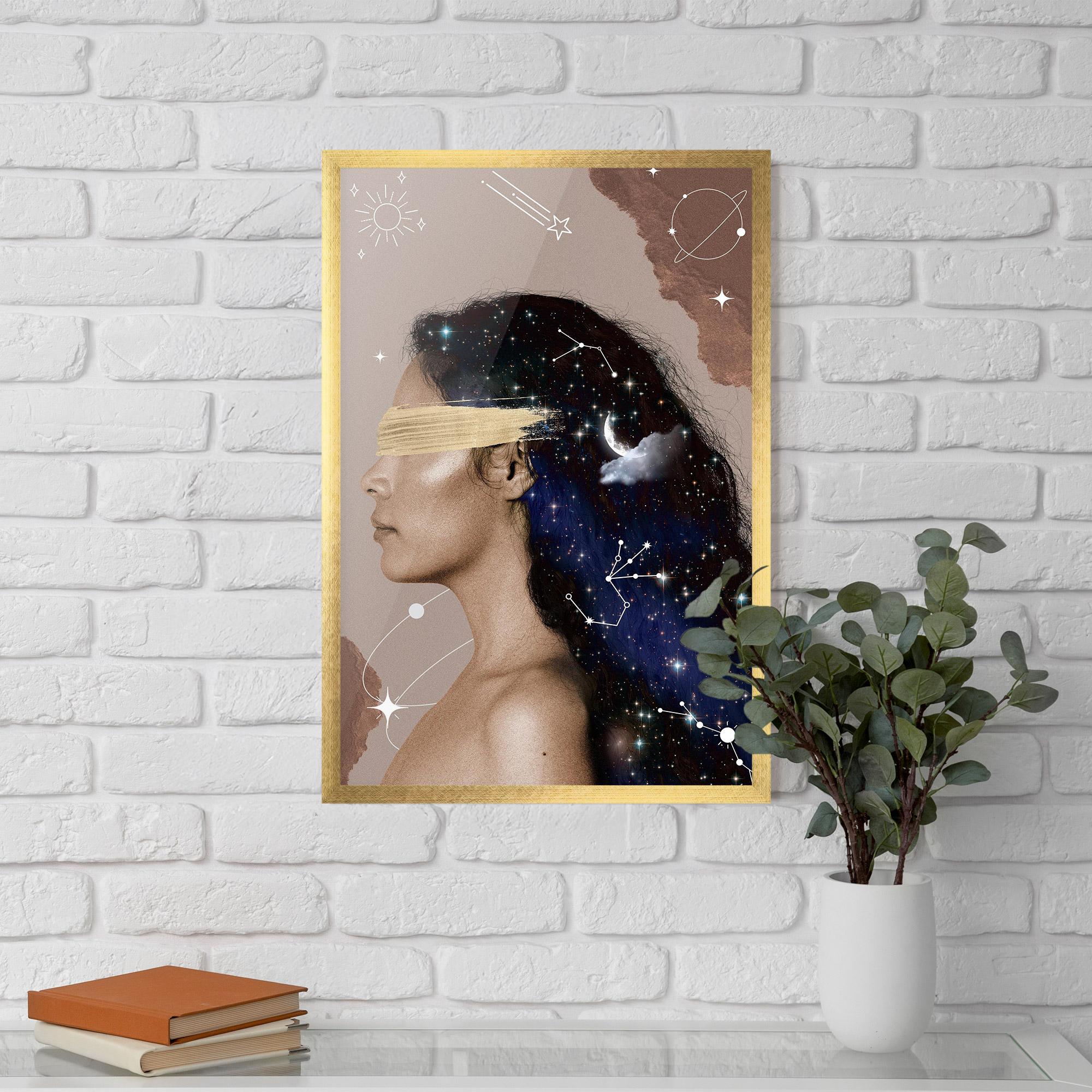 Gerahmte Poster Galaxy Hair mockup 5