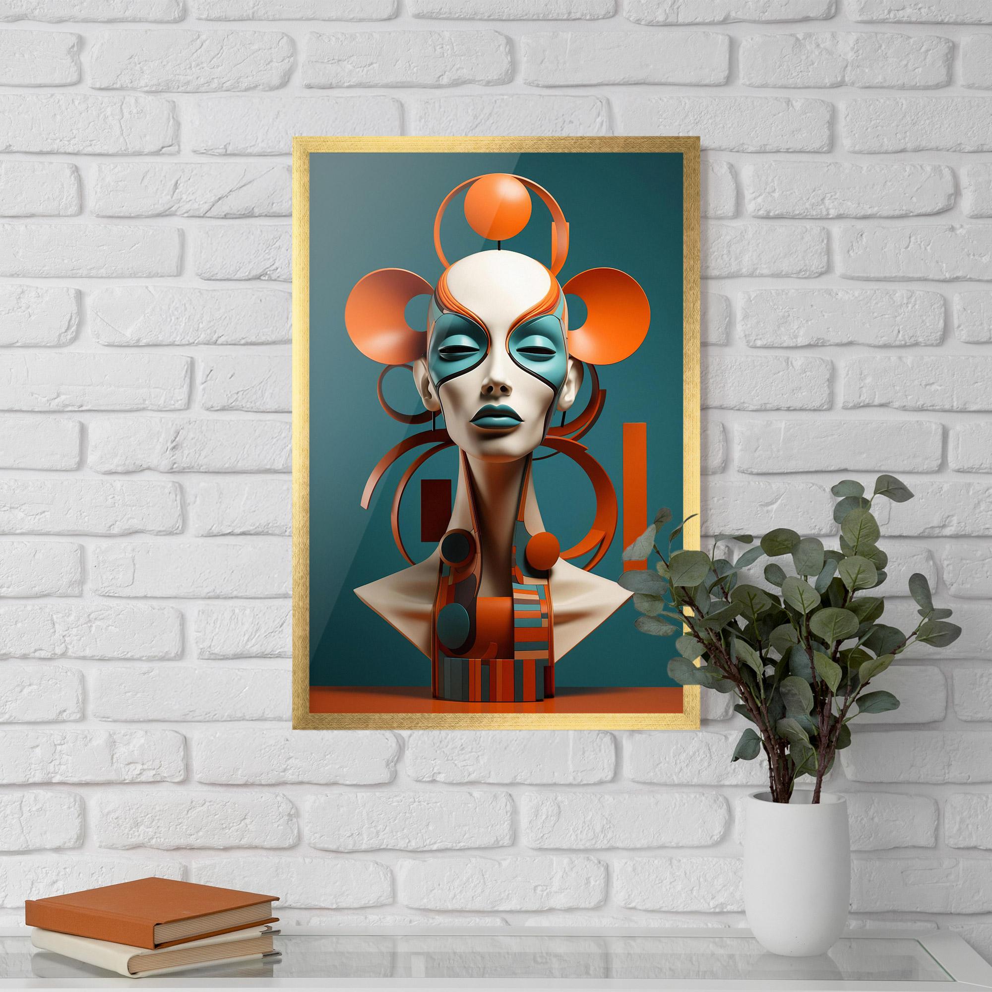 Gerahmte Poster Interesting Woman Concept mockup 5