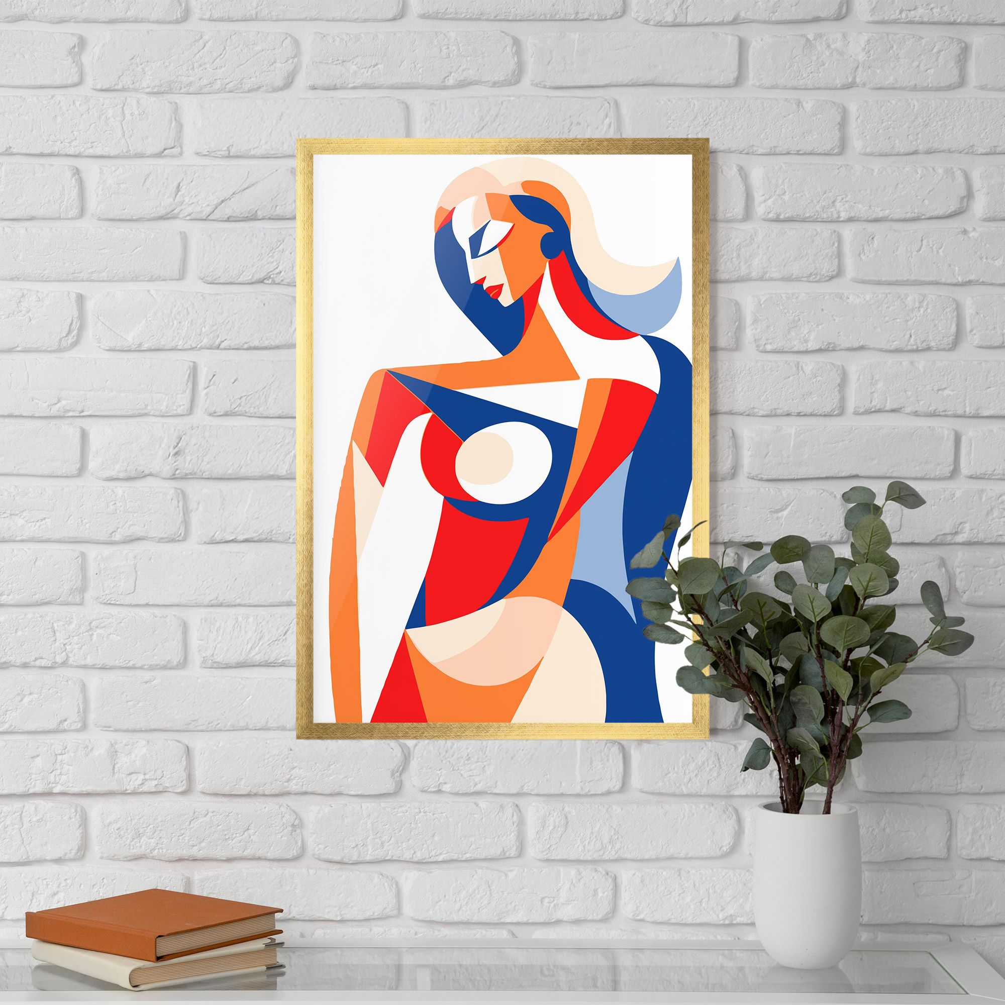 White Hair Woman mockup 5