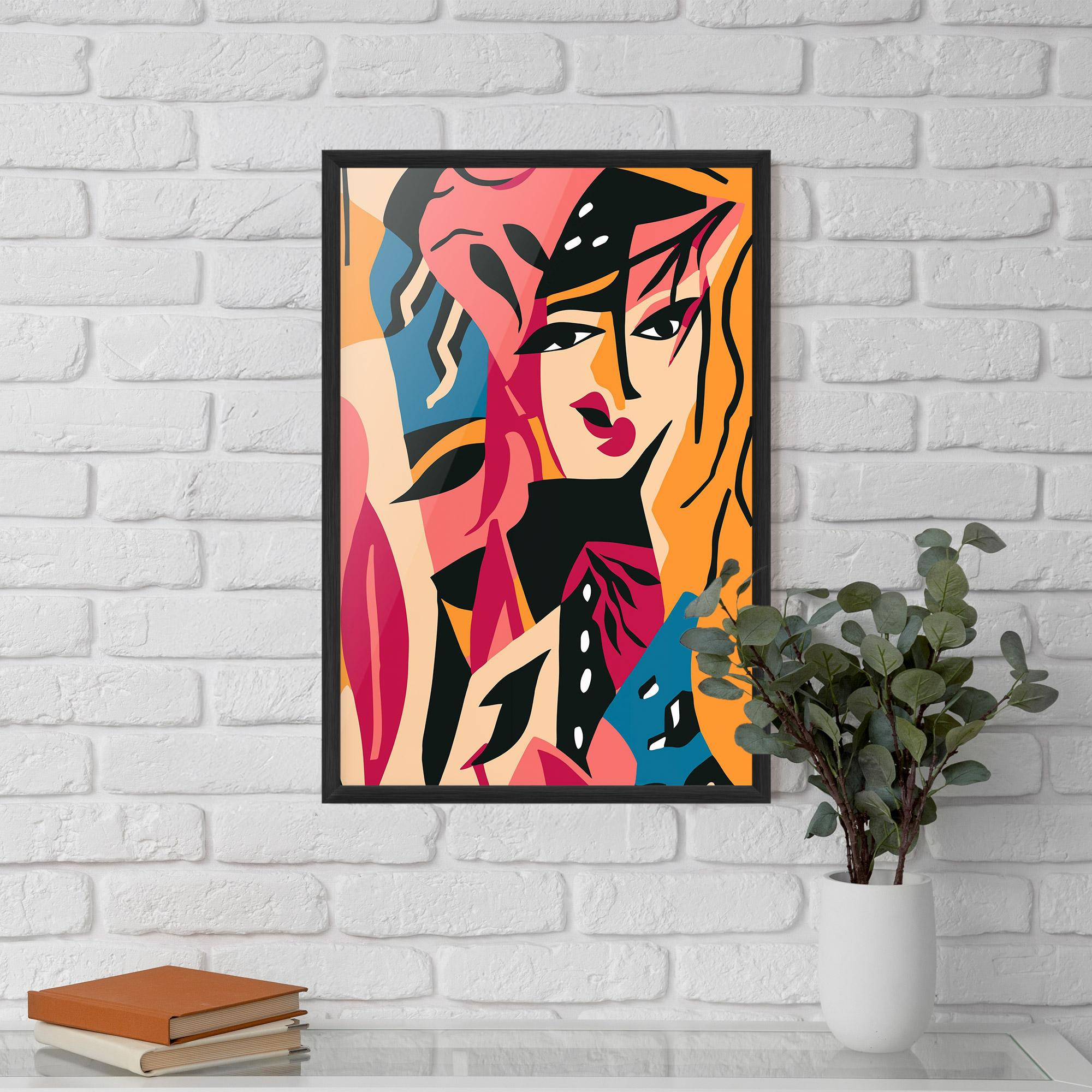 Gerahmte Poster Crowd Face mockup 5