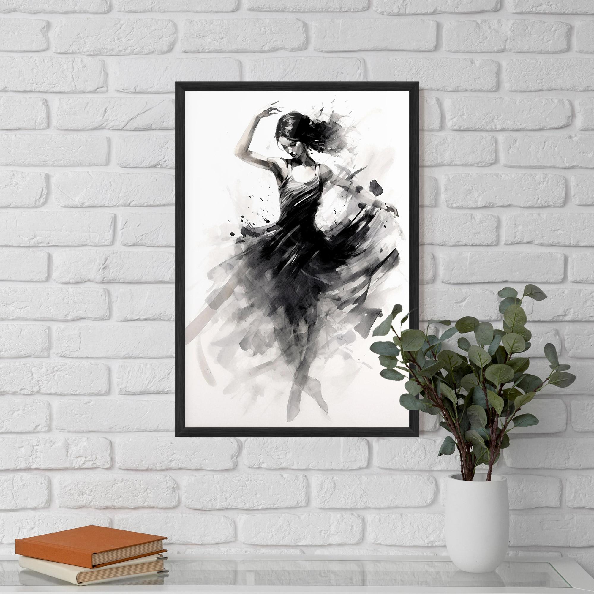 Gerahmte Poster Dancing Woman mockup 5