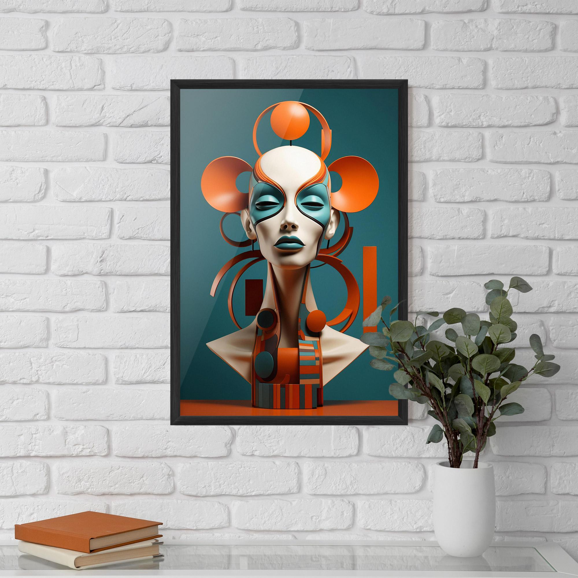 Gerahmte Poster Interesting Woman Concept mockup 5