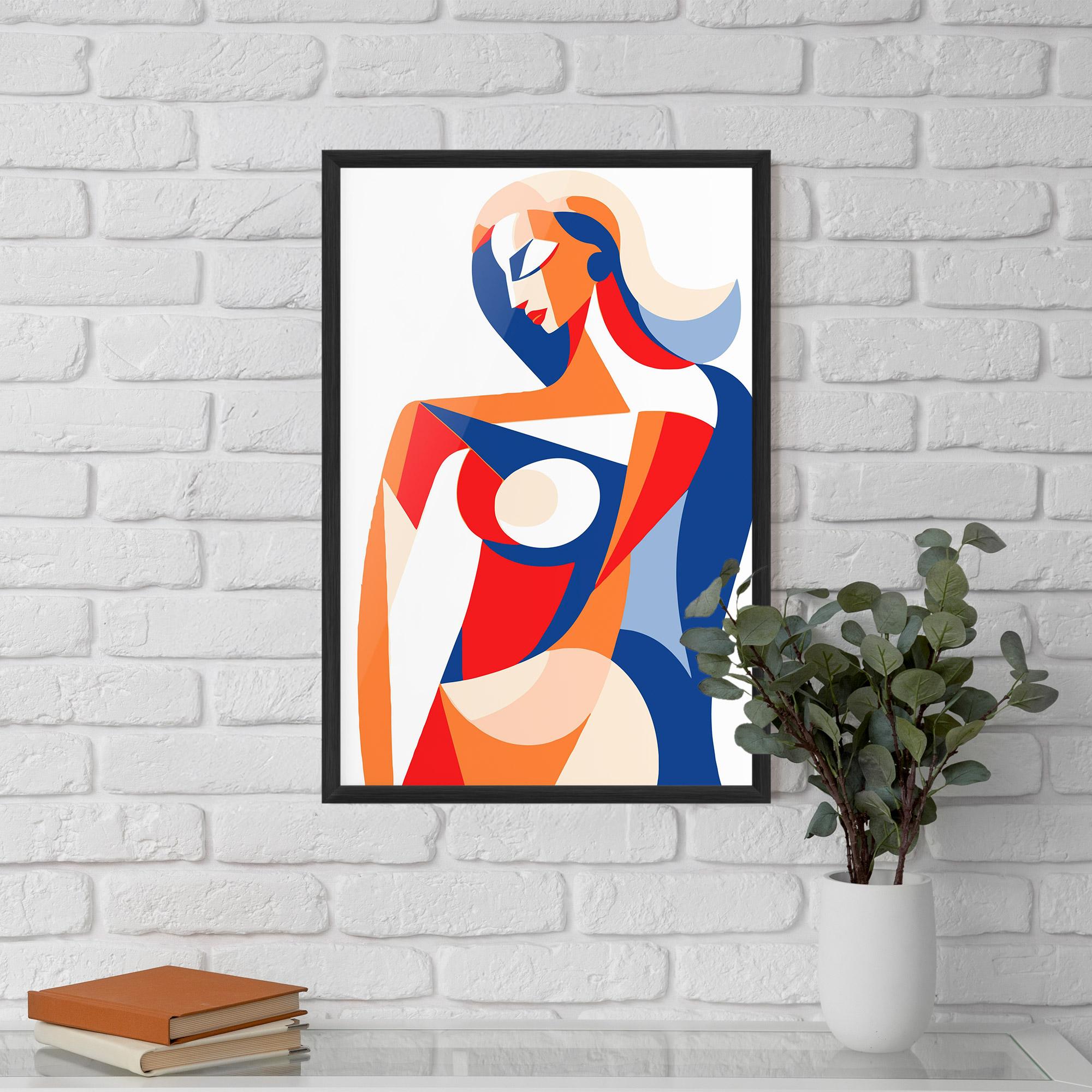 Gerahmte Poster White Hair Woman mockup 5