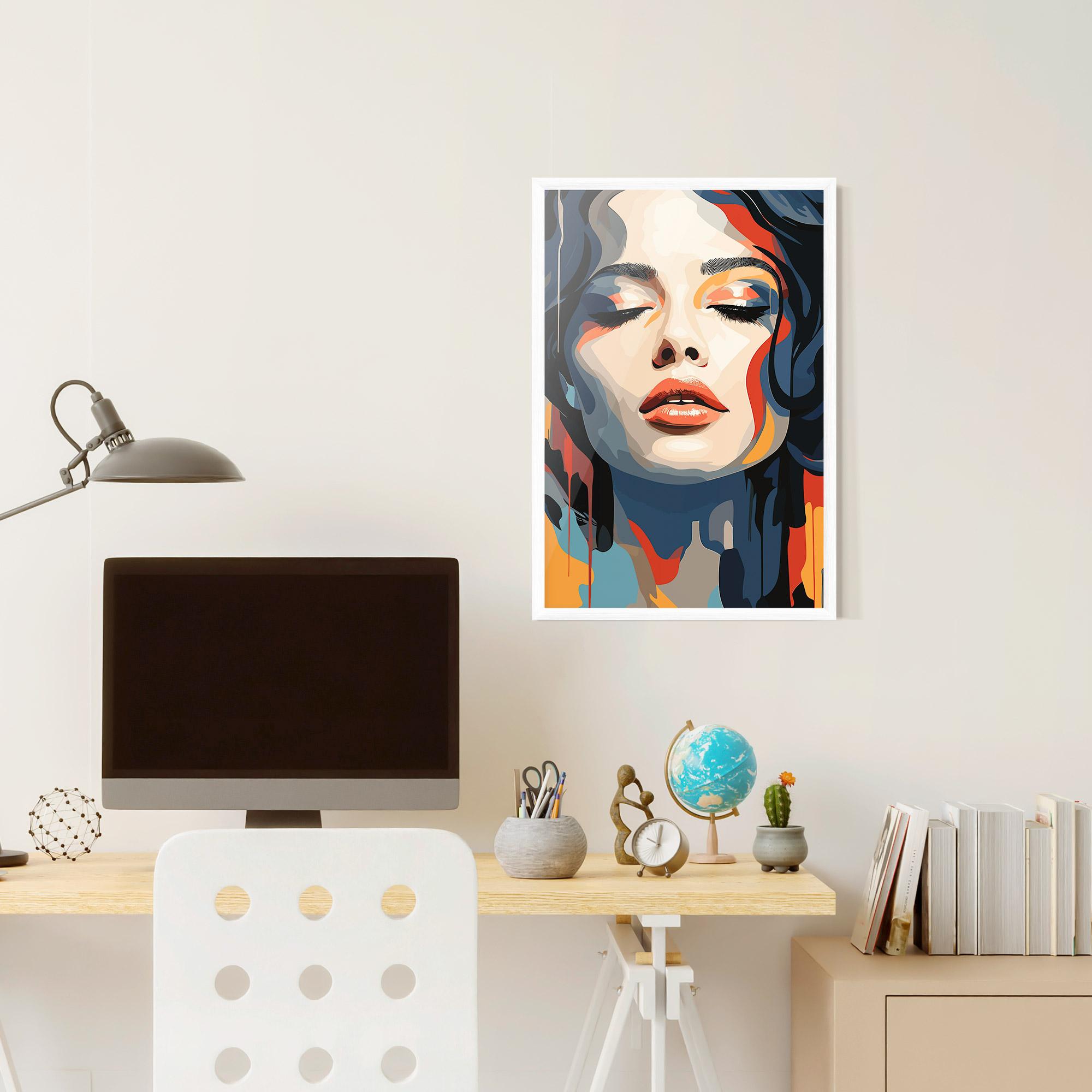 Gerahmte Poster Juicy Abstract Lips mockup 6