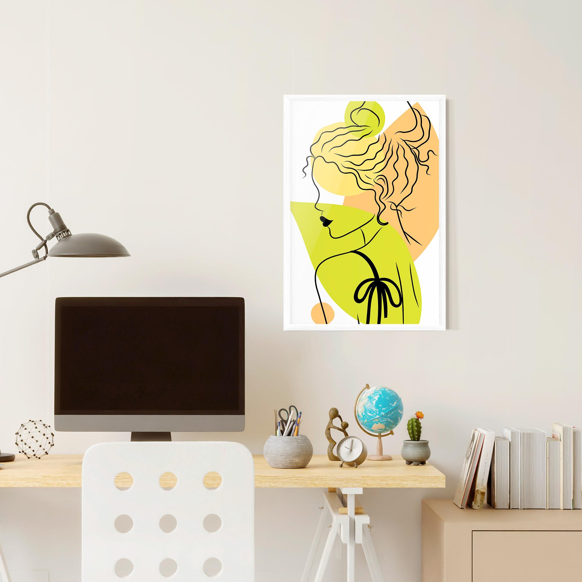 Gerahmte Poster Lime Woman mockup 6