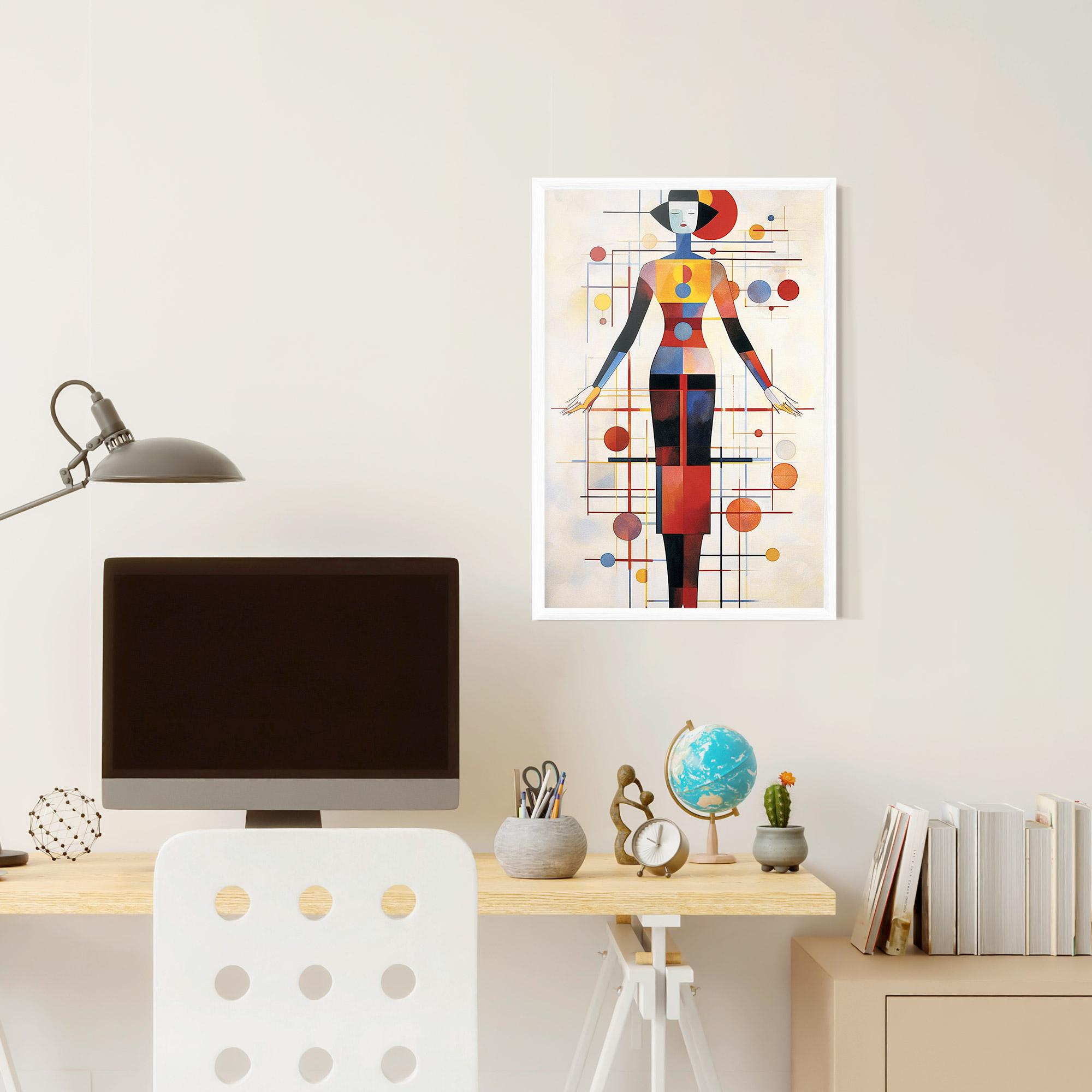Gerahmte Poster Poster Woman Artist mockup 6