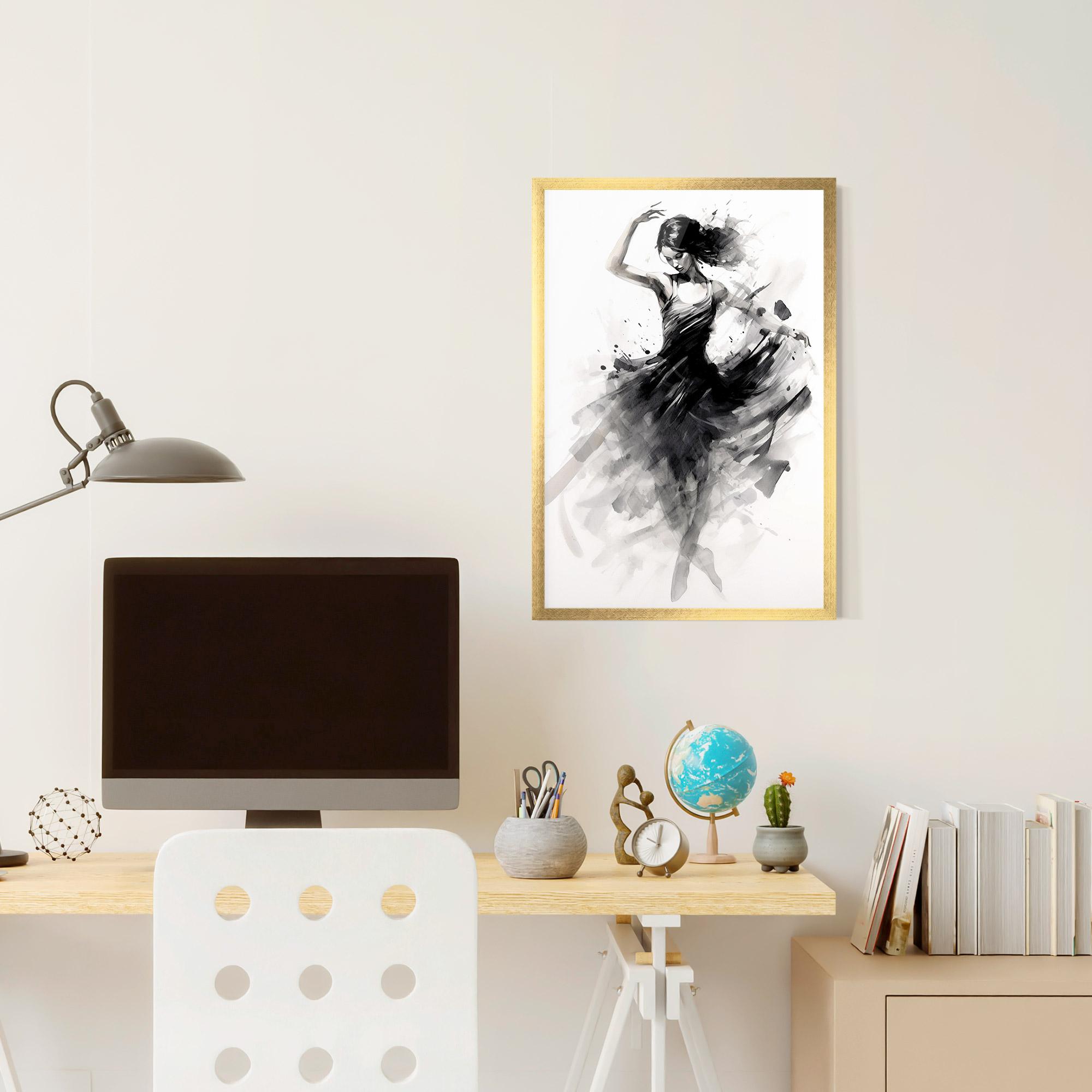 Gerahmte Poster Dancing Woman mockup 6