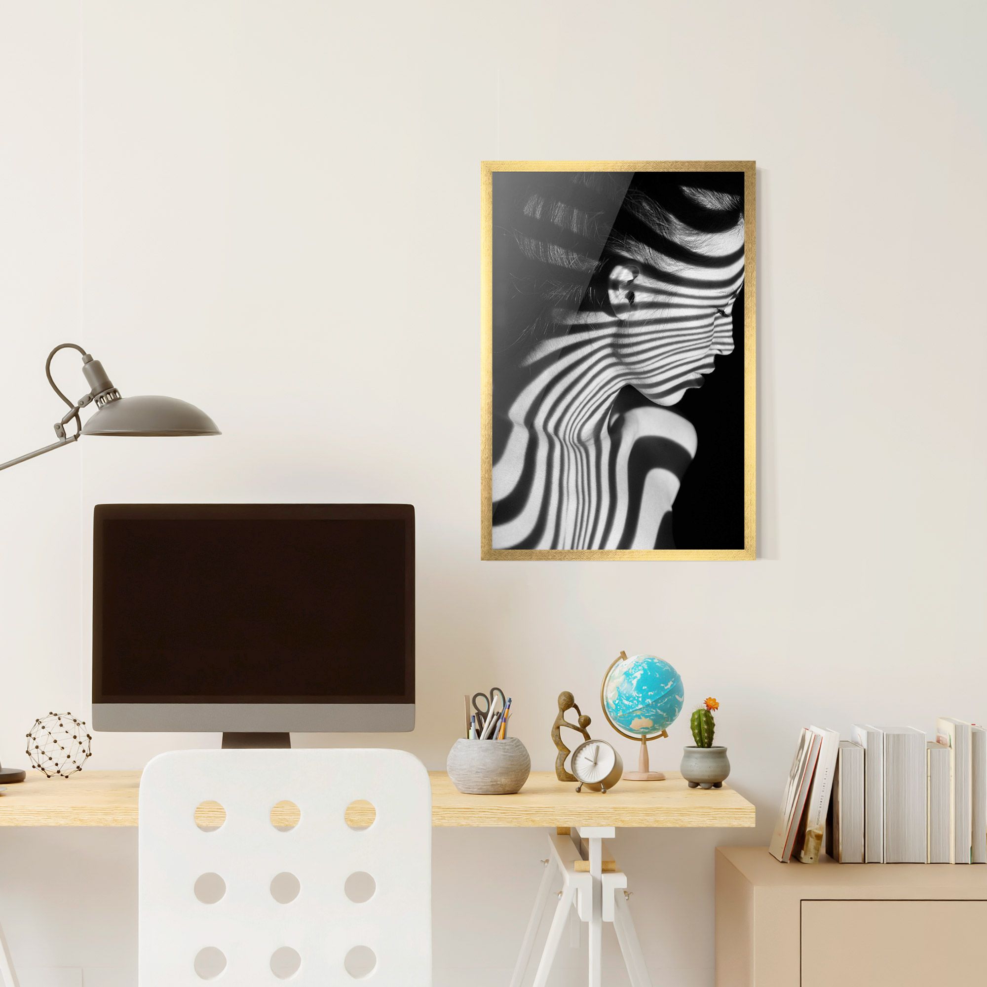 Zebra Stripes Woman mockup 6