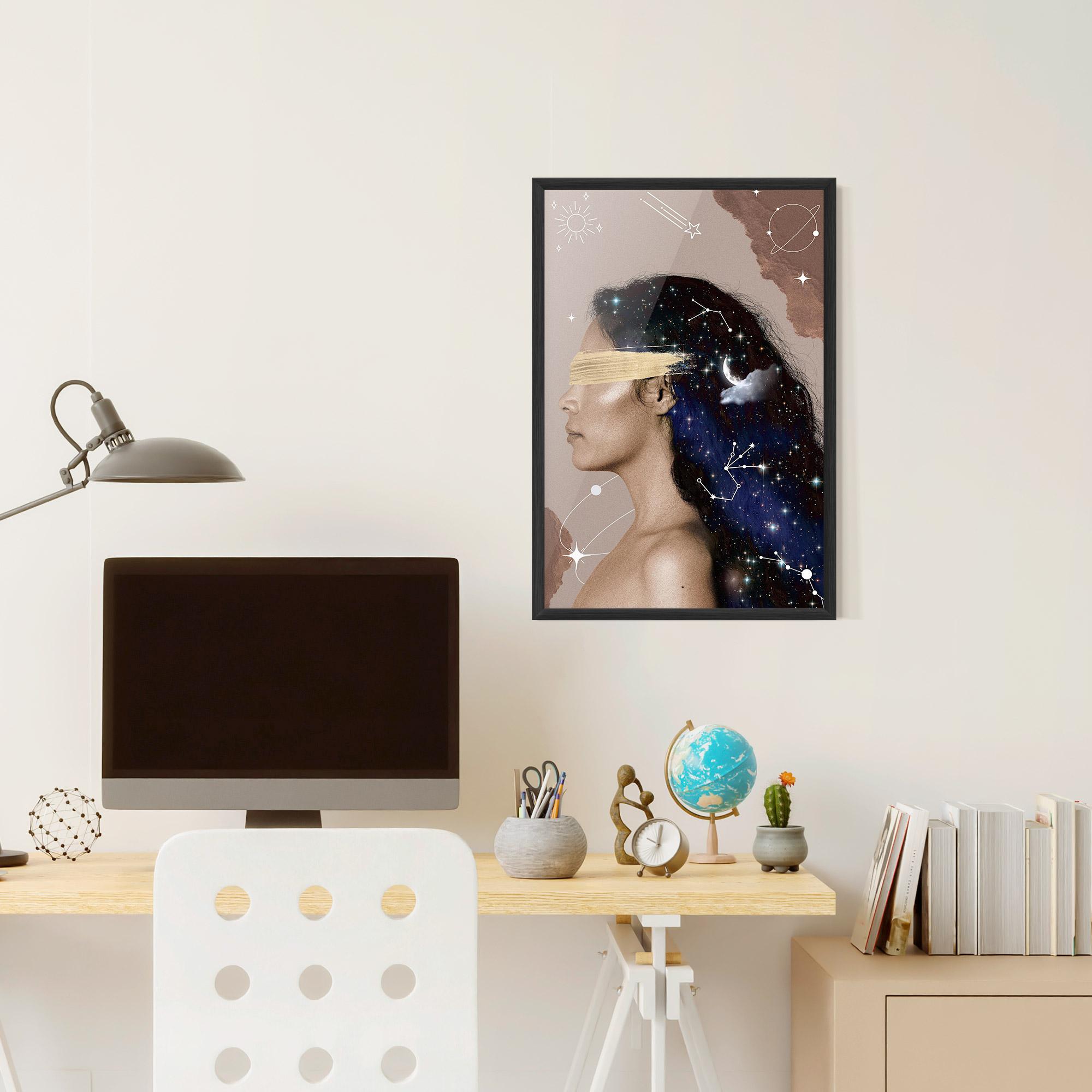 Gerahmte Poster Galaxy Hair mockup 6