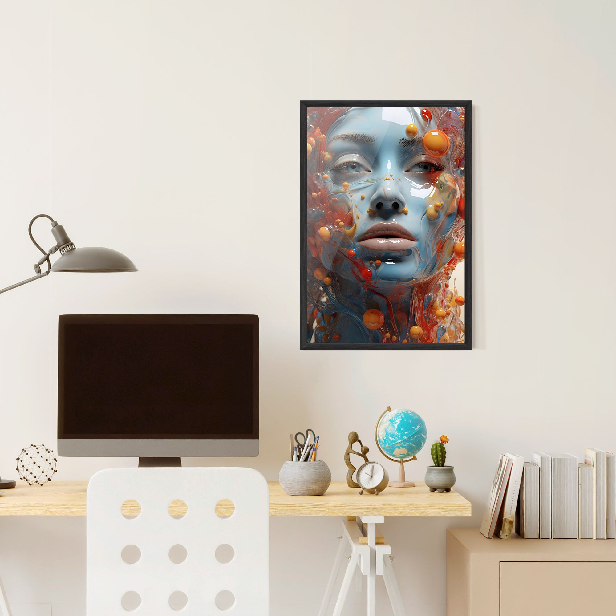 Pretty Blue Face mockup 6