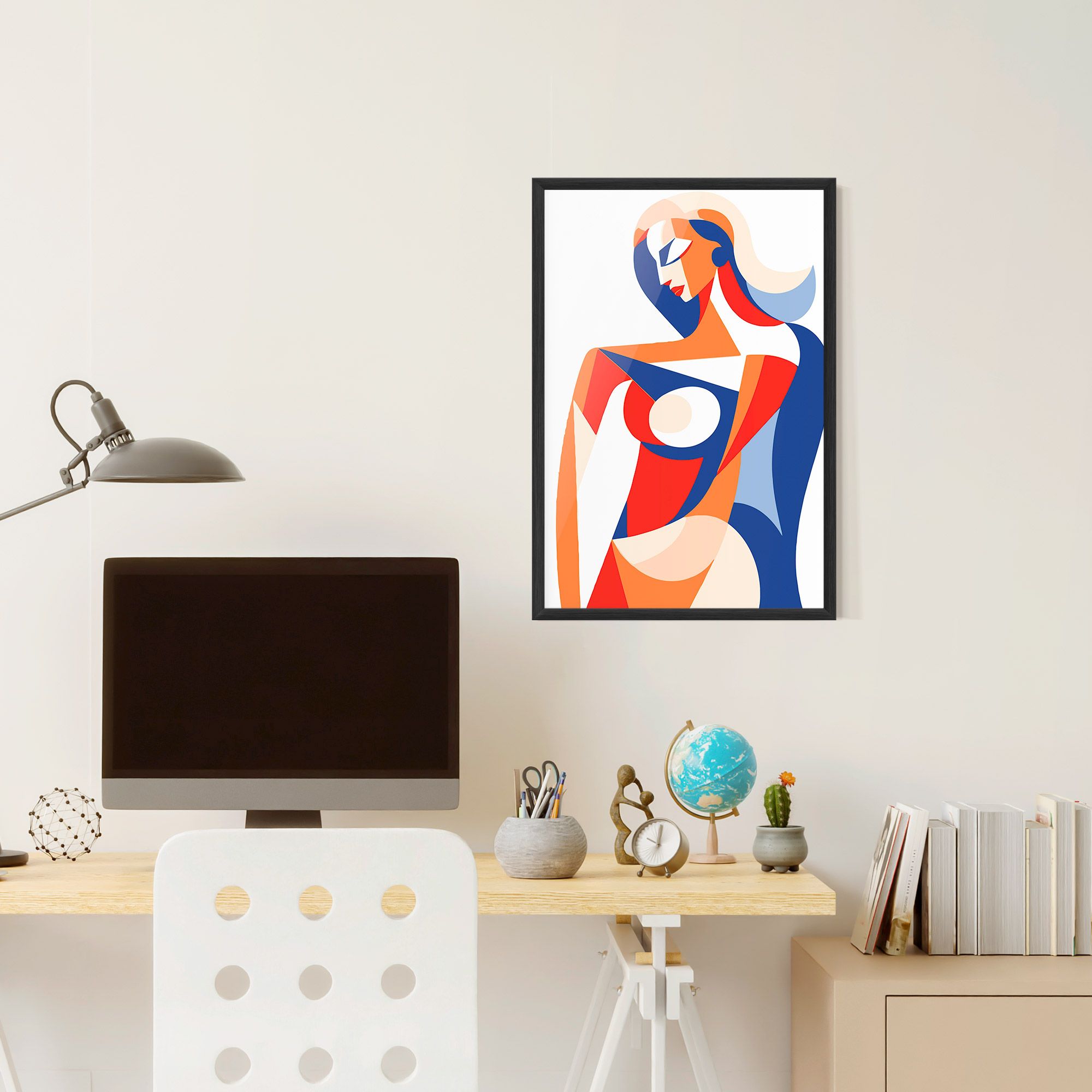 White Hair Woman mockup 6