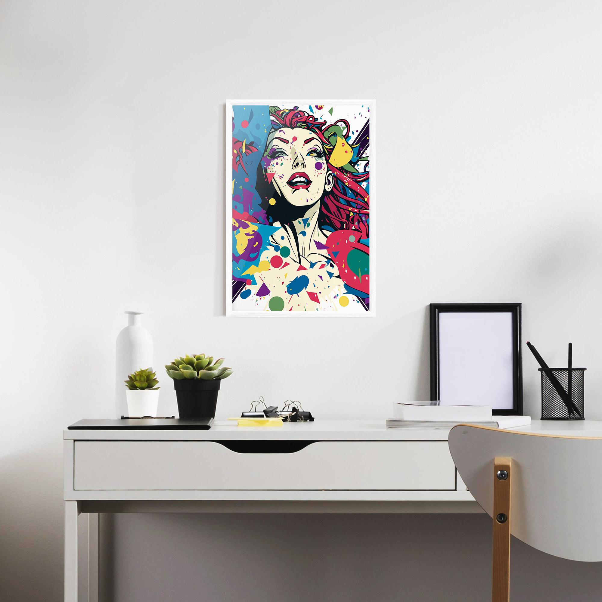 Gerahmte Poster Fictional Woman mockup 7