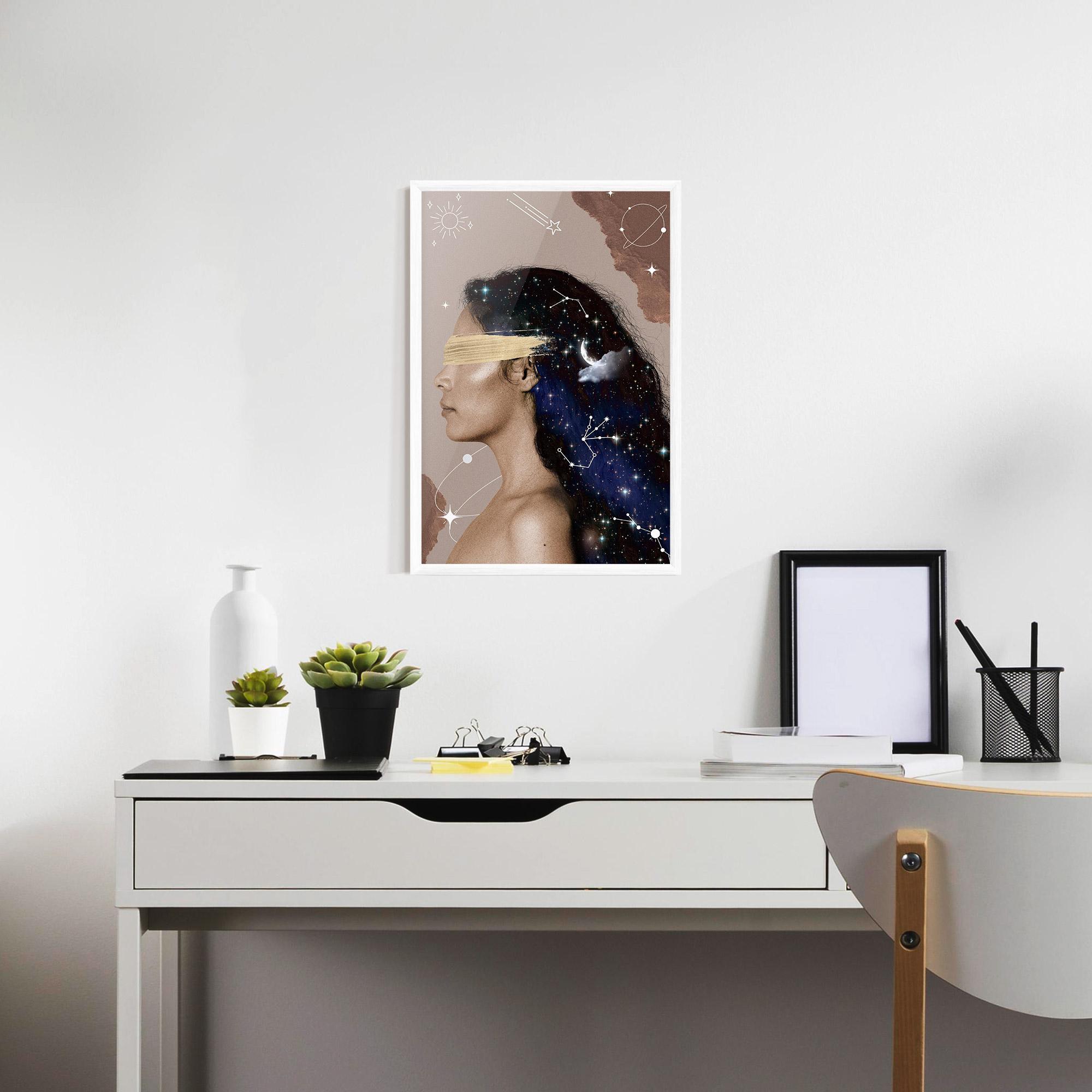 Gerahmte Poster Galaxy Hair mockup 7