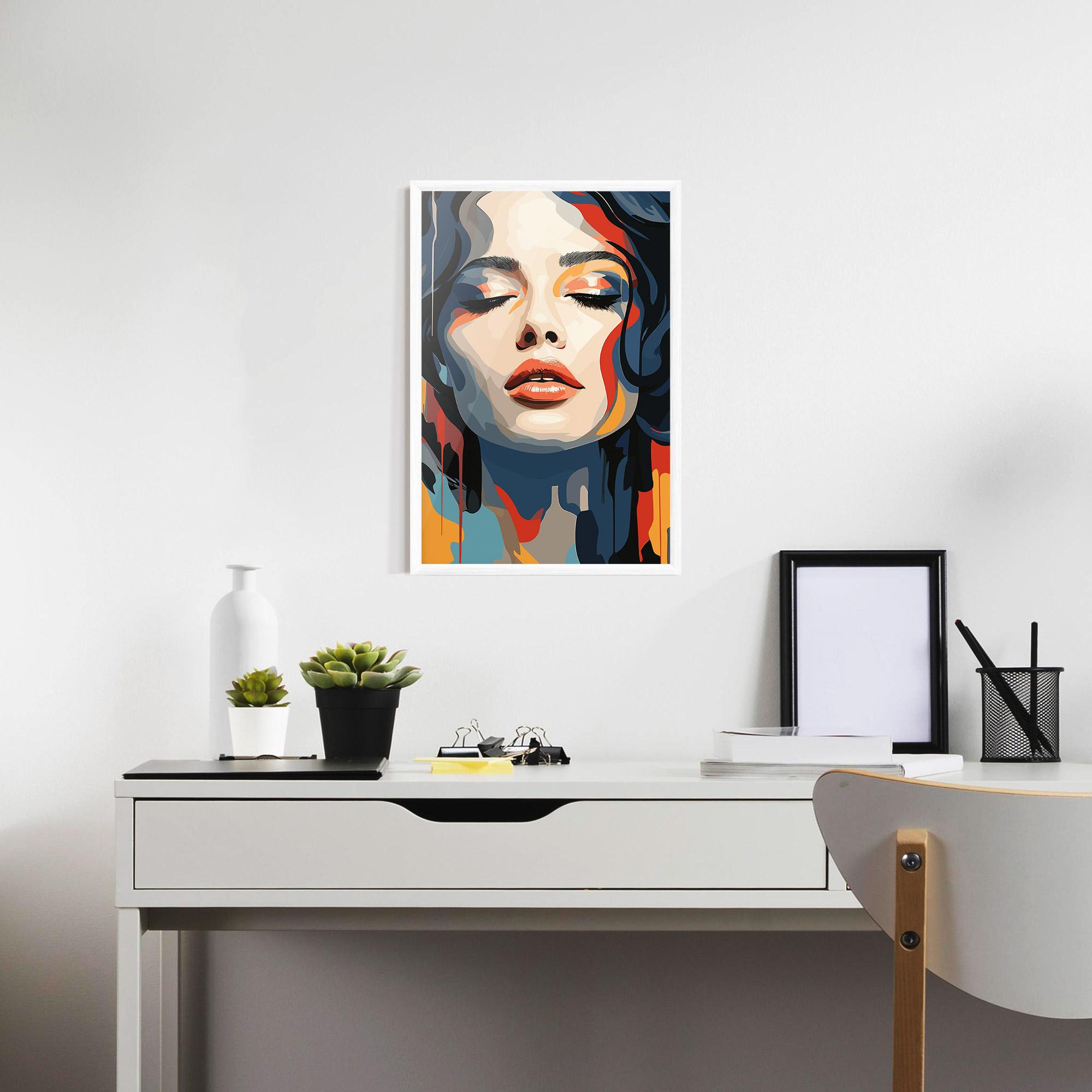 Gerahmte Poster Juicy Abstract Lips mockup 7