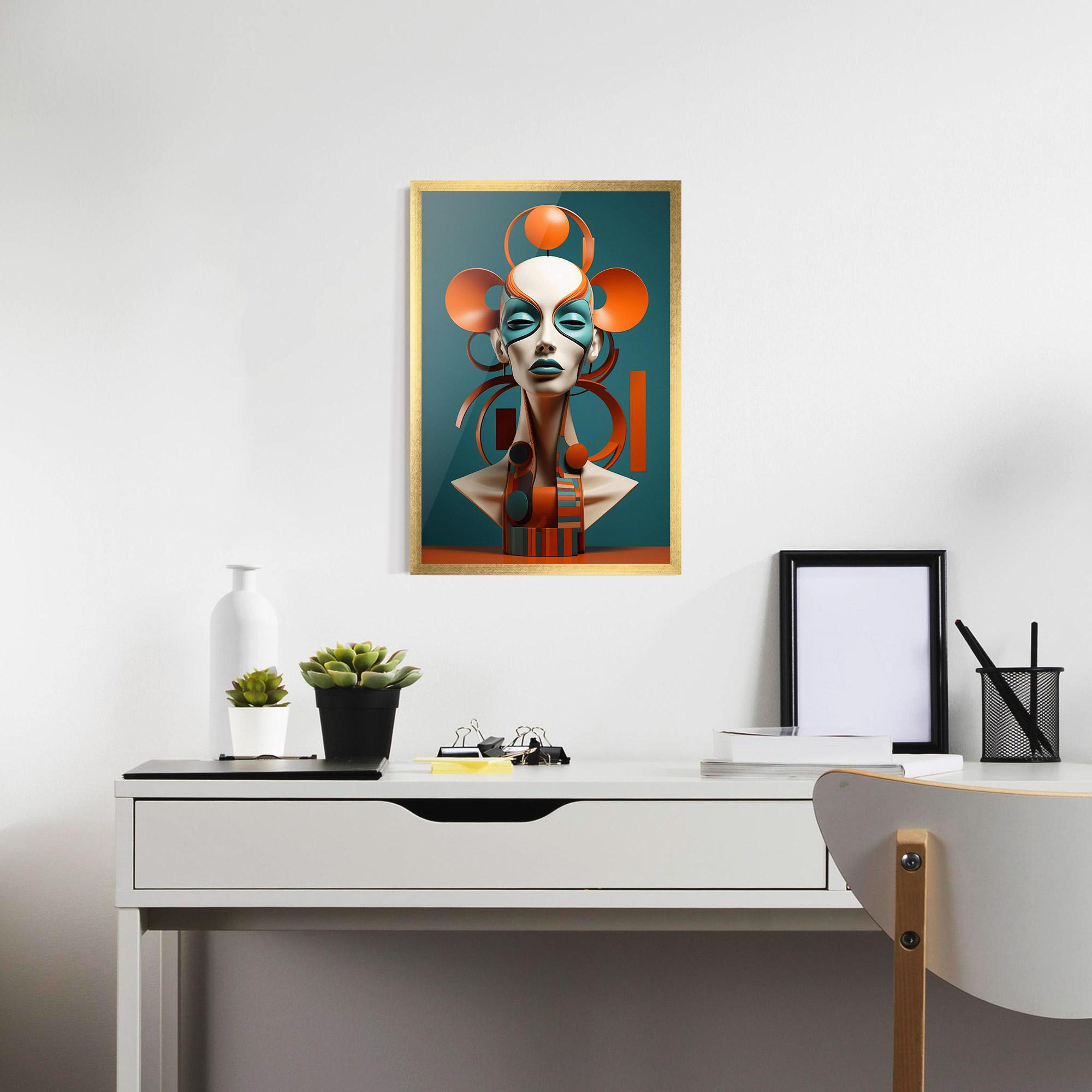 Gerahmte Poster Interesting Woman Concept mockup 7