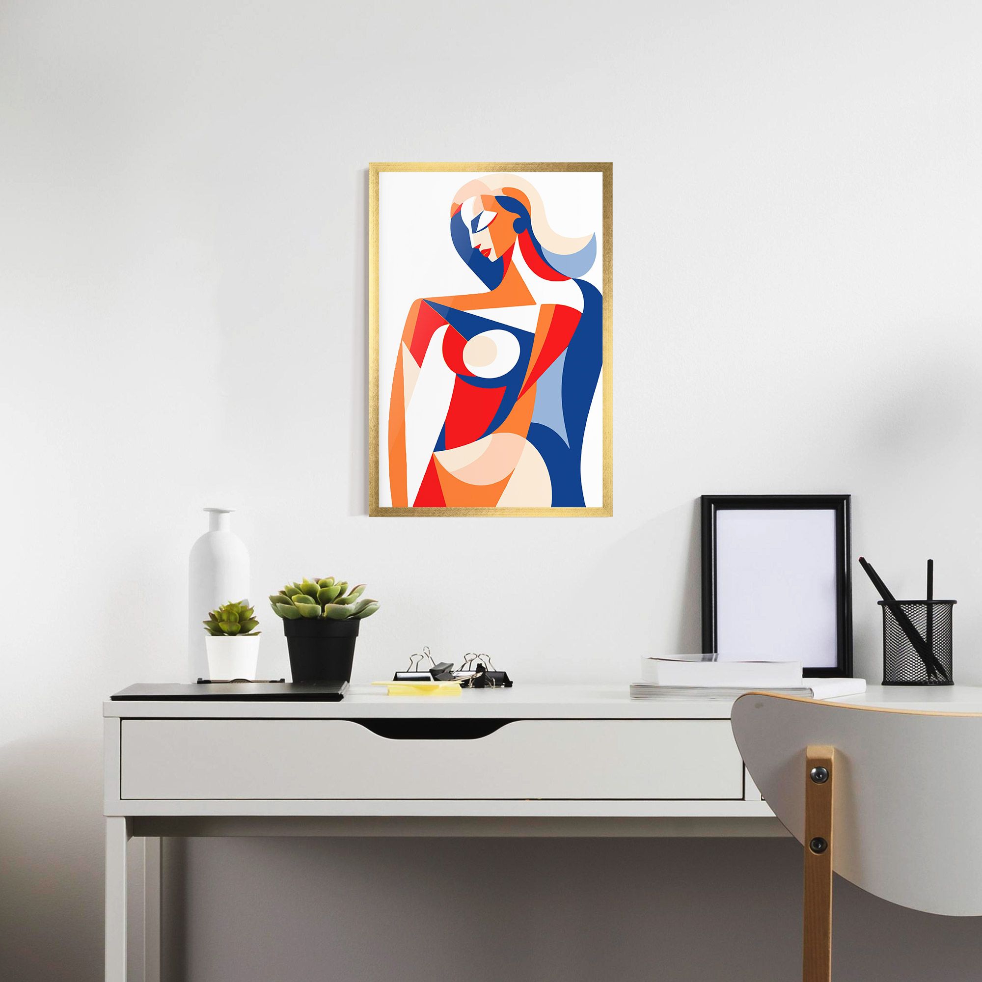 White Hair Woman mockup 7