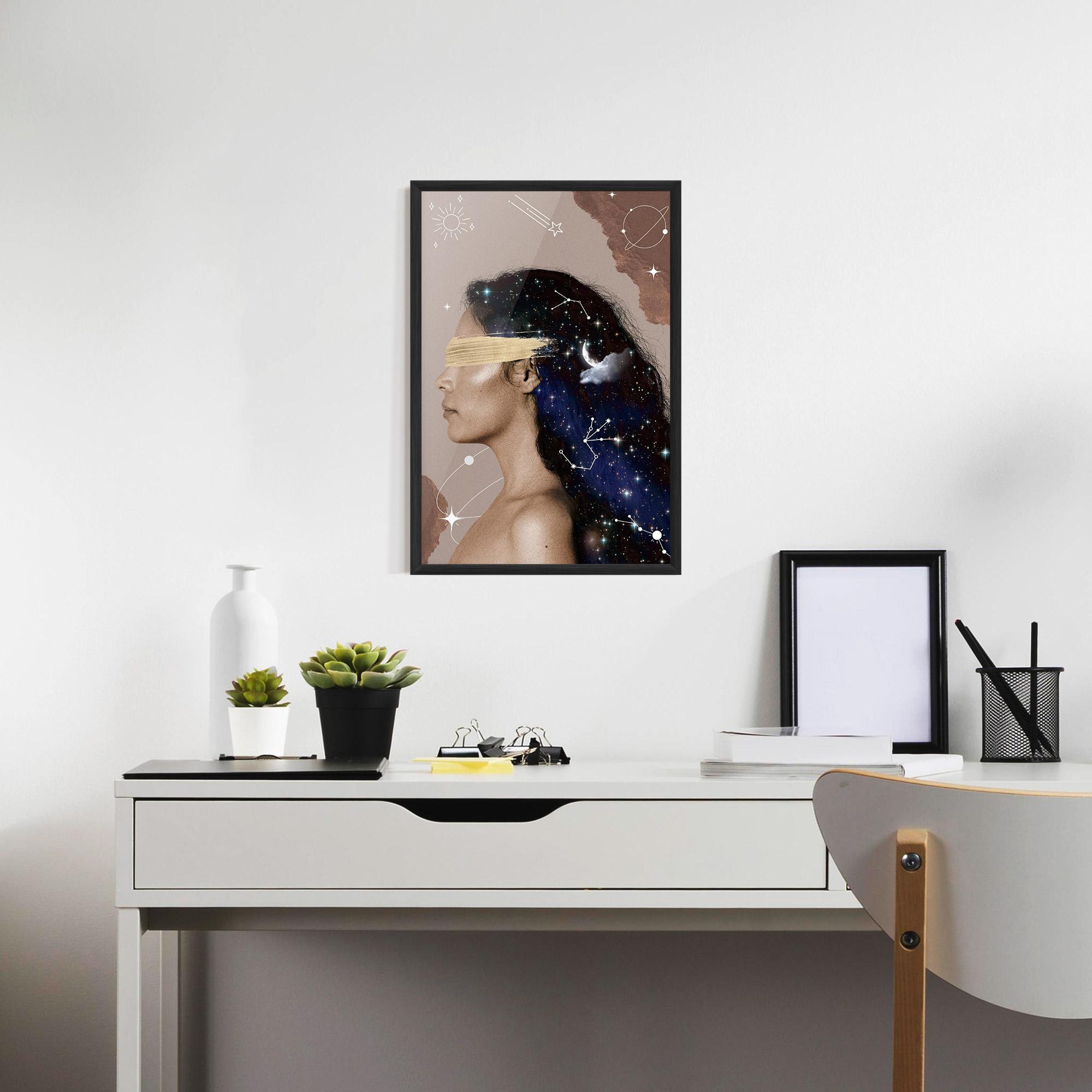 Gerahmte Poster Galaxy Hair mockup 7