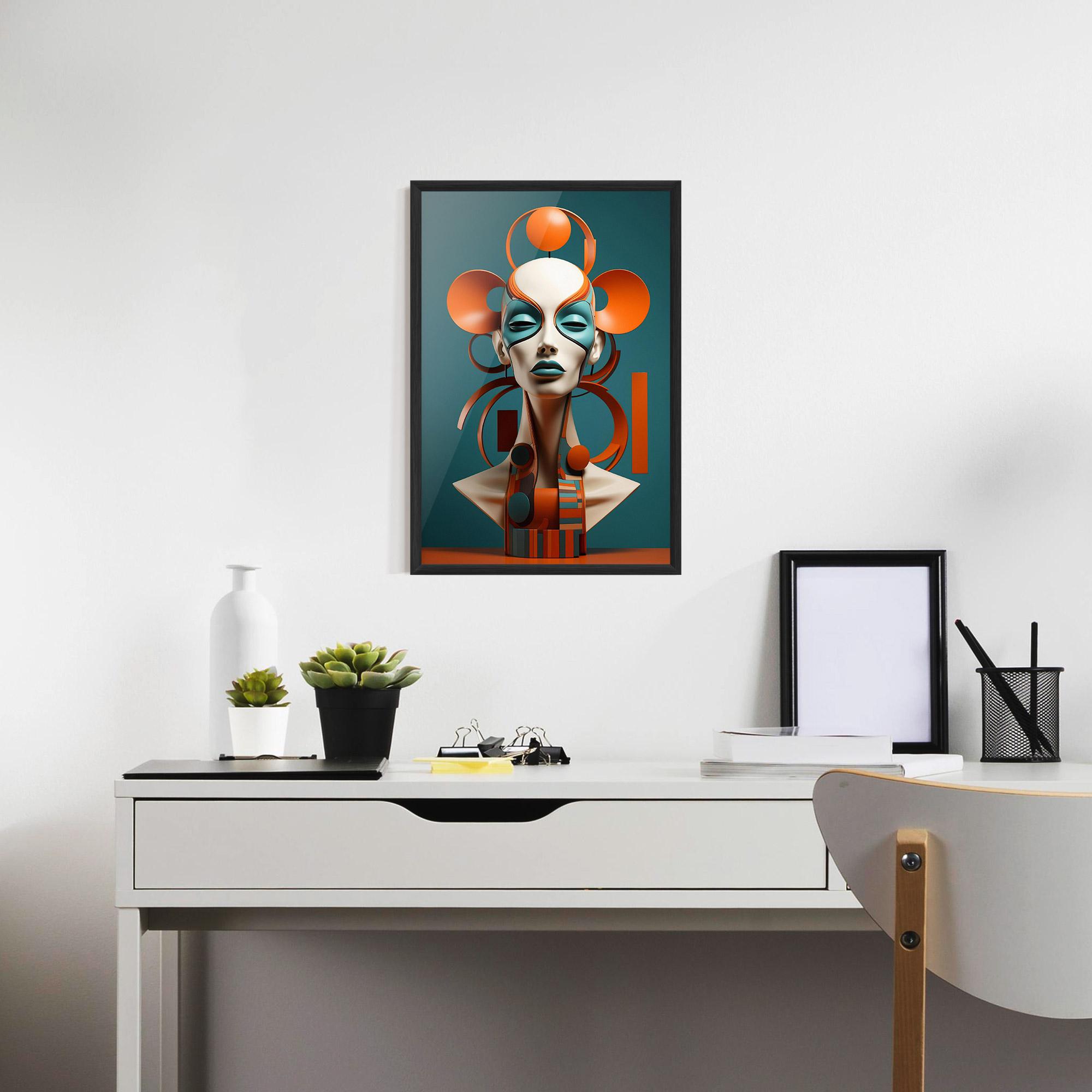 Gerahmte Poster Interesting Woman Concept mockup 7