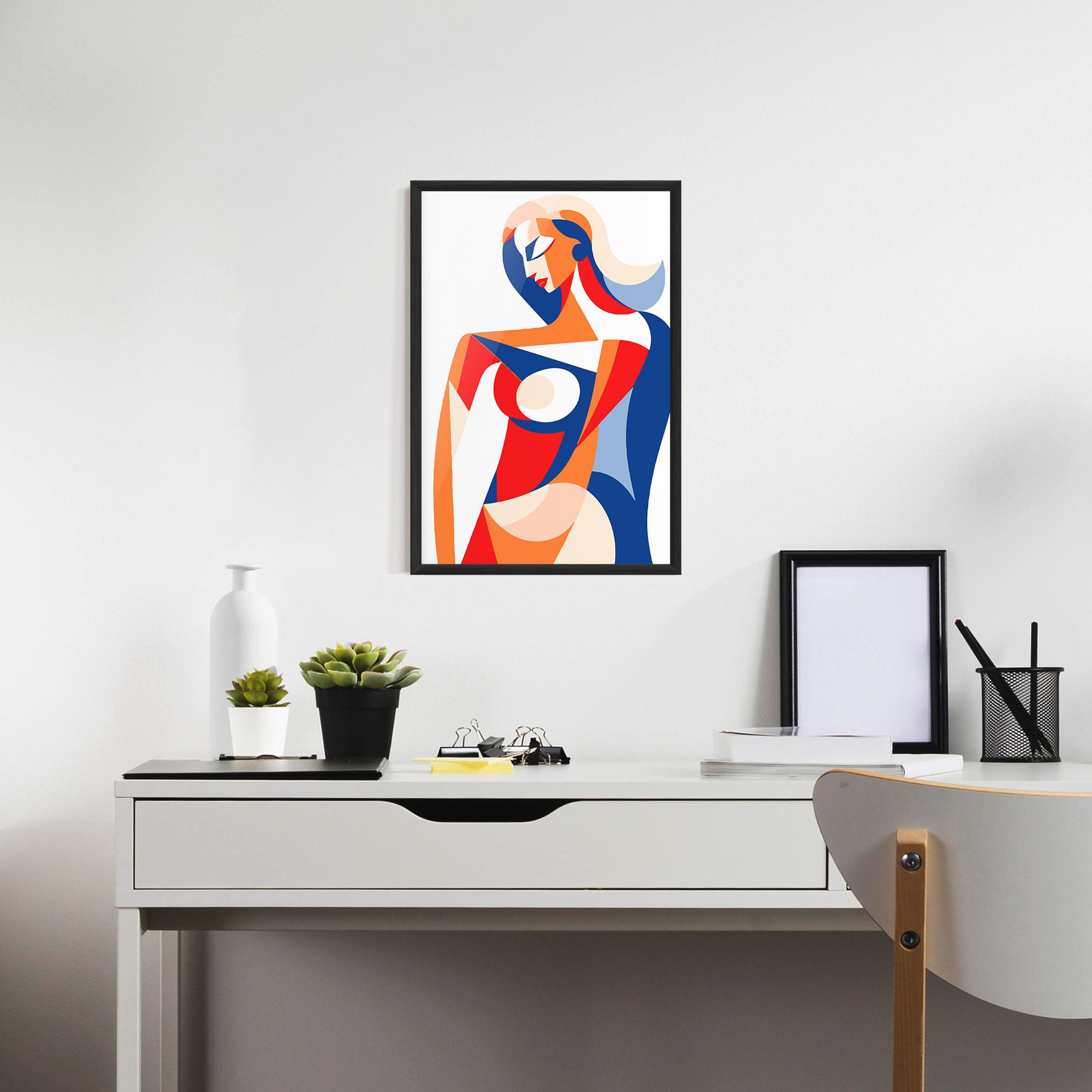 White Hair Woman mockup 7