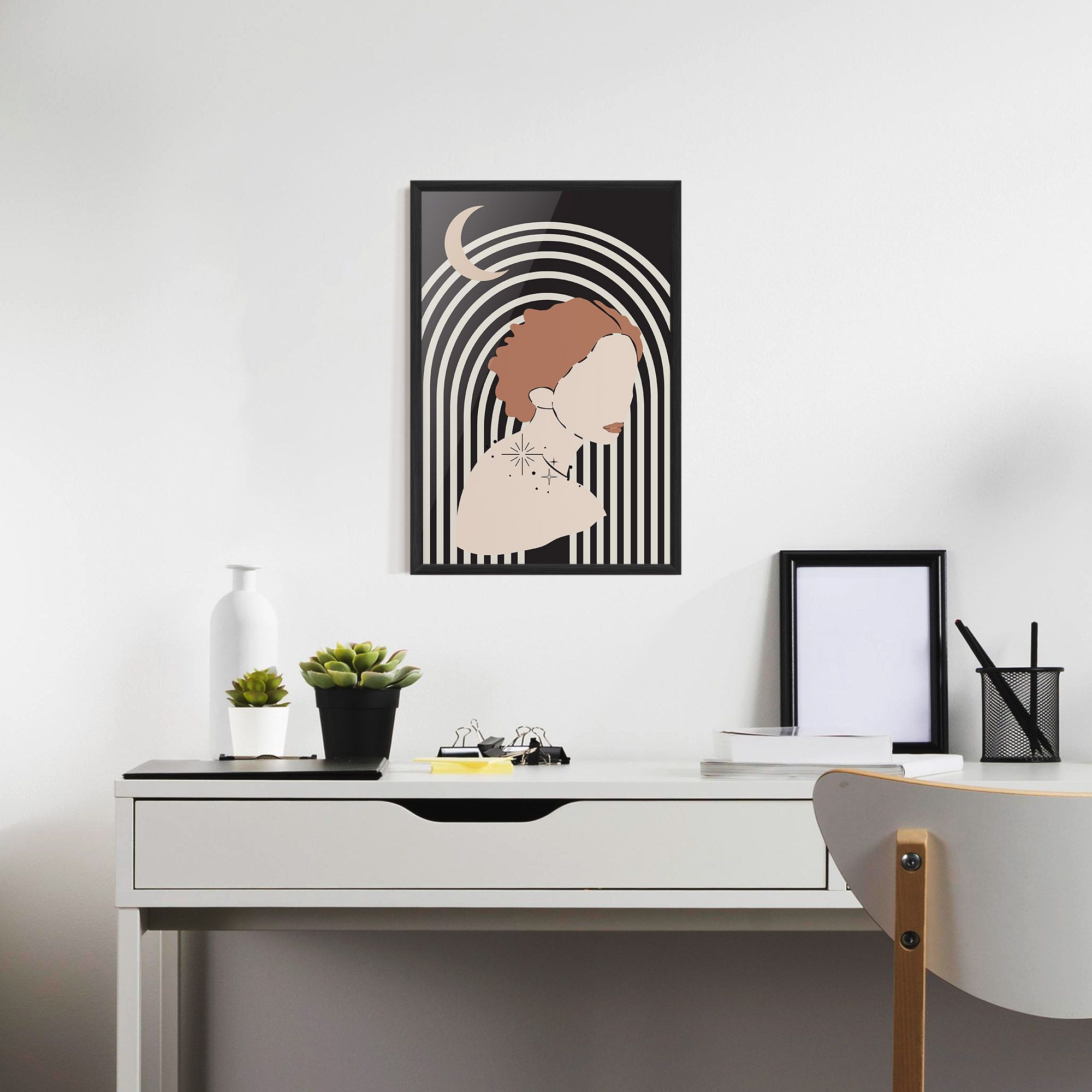 Woman Orange Lips mockup 7