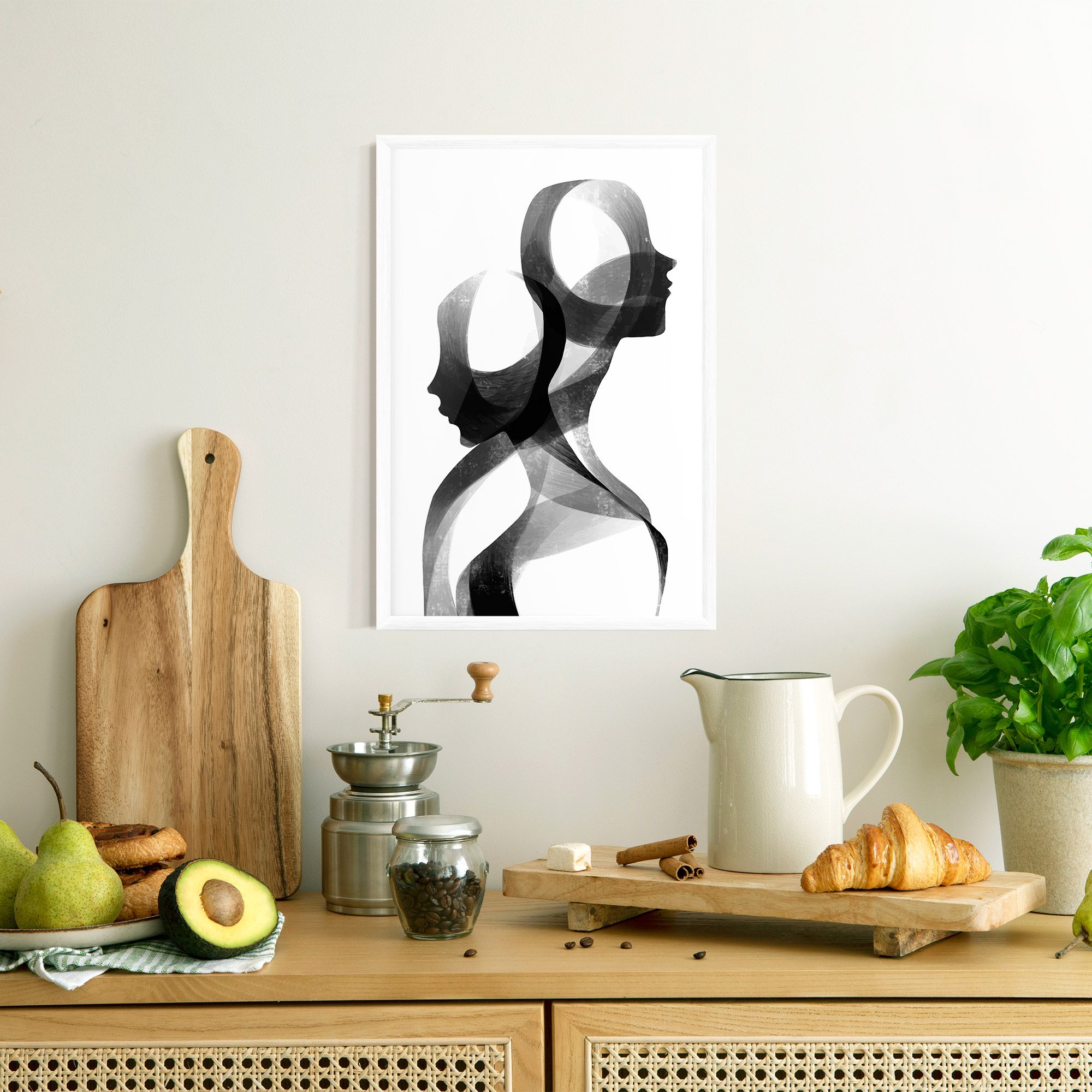 Abstract Grey Couple mockup 8